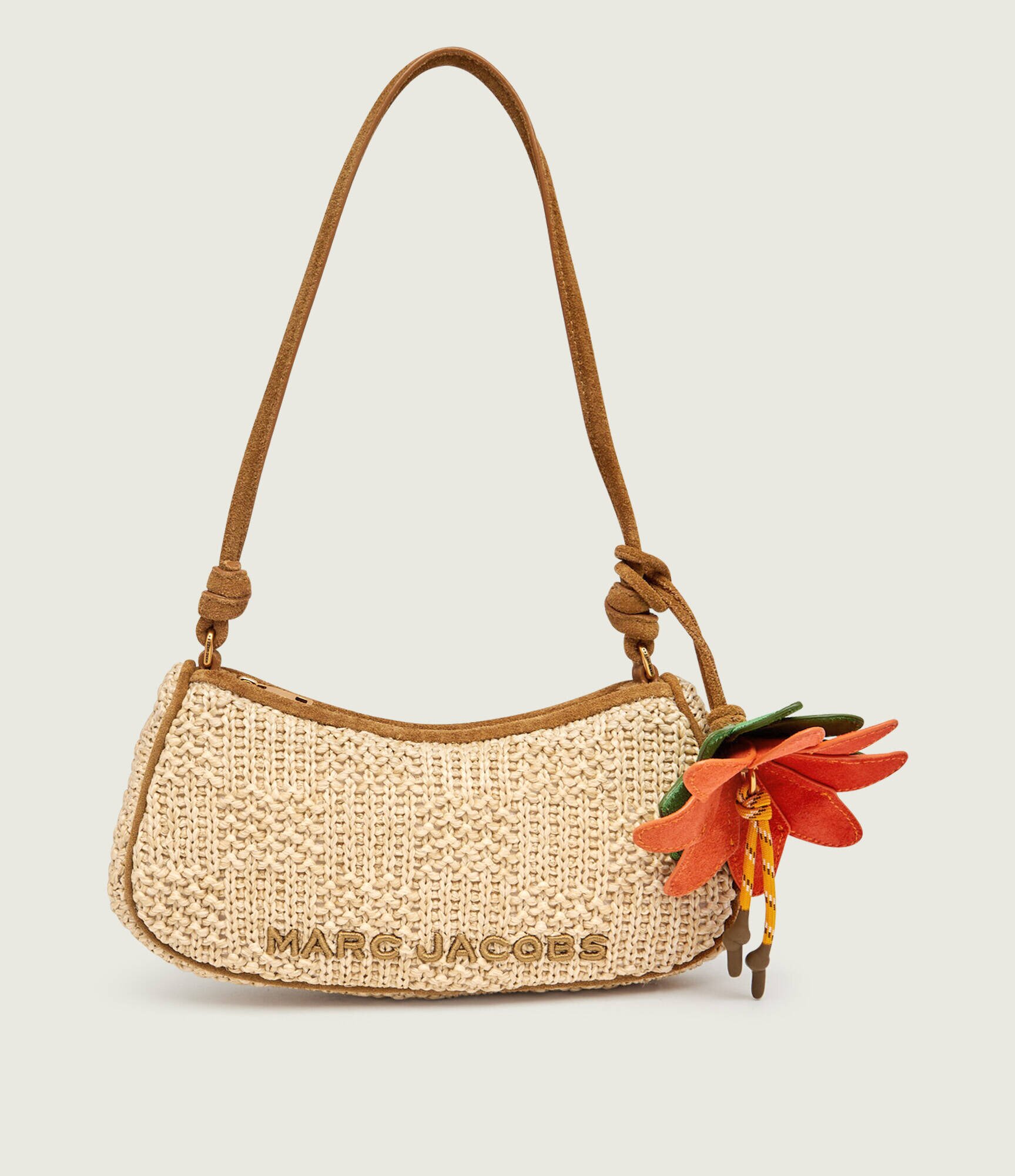 MARC JACOBS Geantă pe umăr The Summer Woven Charm | piele întoarsă