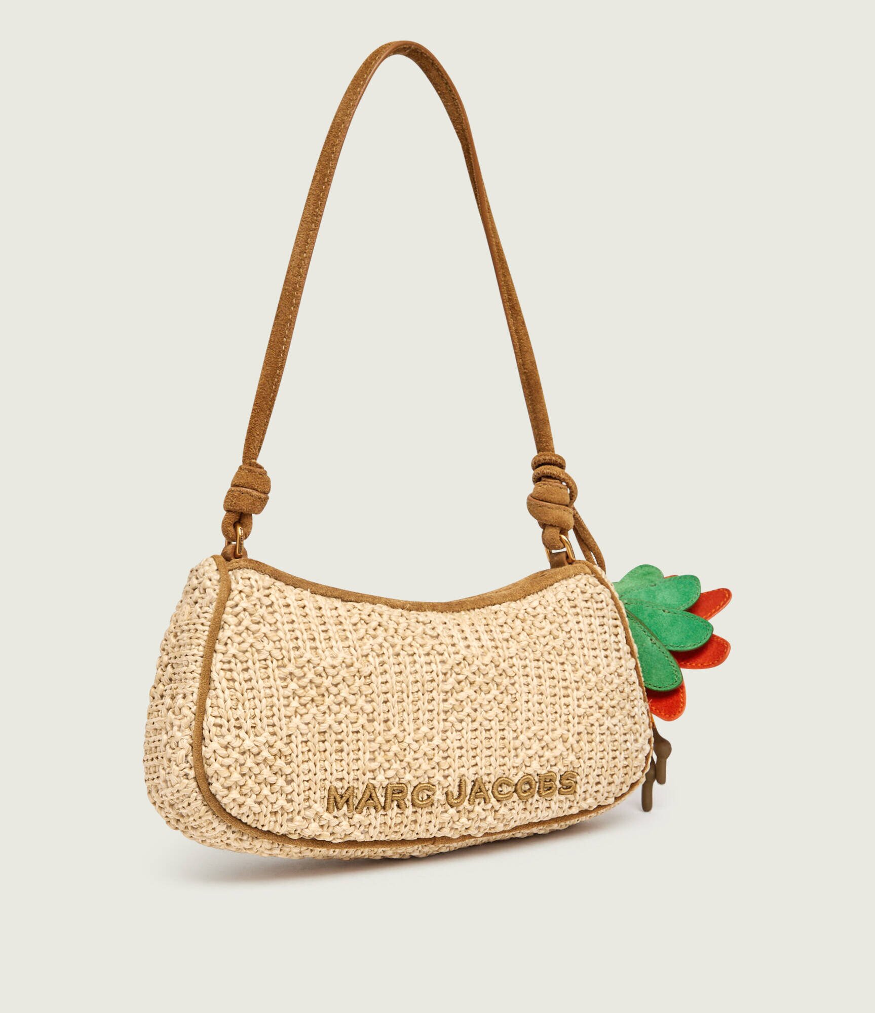 MARC JACOBS Geantă pe umăr The Summer Woven Charm | piele întoarsă