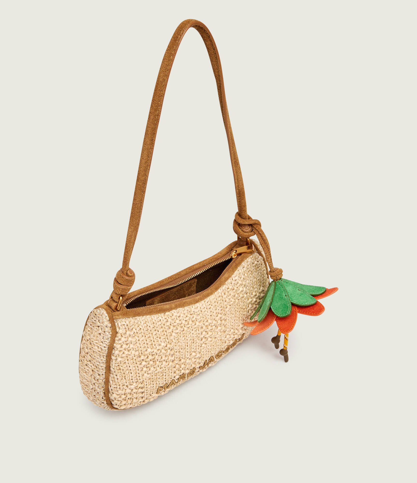 MARC JACOBS Geantă pe umăr The Summer Woven Charm | piele întoarsă