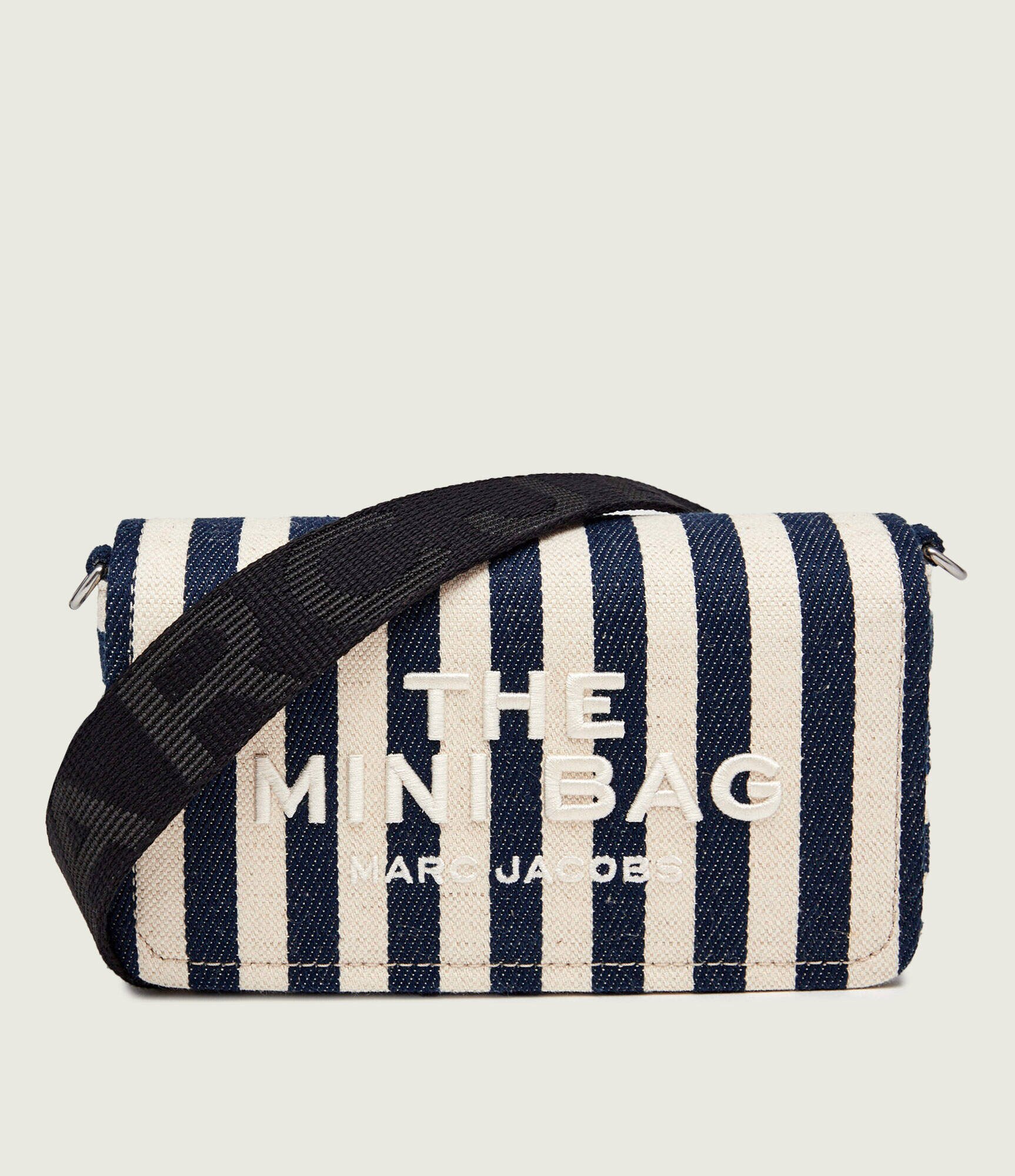 MARC JACOBS Geantă poștaș THE MINI BAG | cu adaos de in