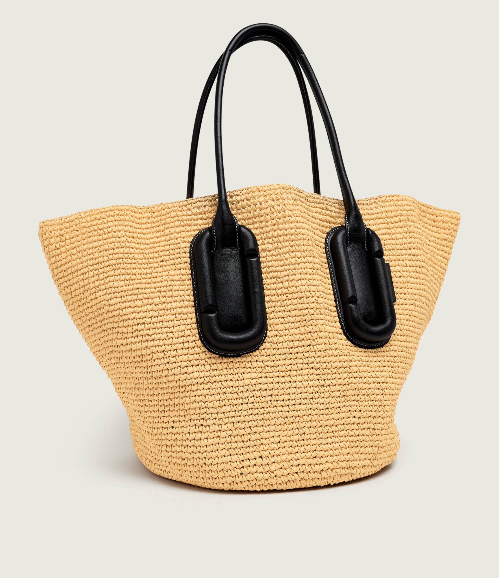 MARC JACOBS Geantă shopper + borsetă Babe Ttote In Wowen cu adaos de piele