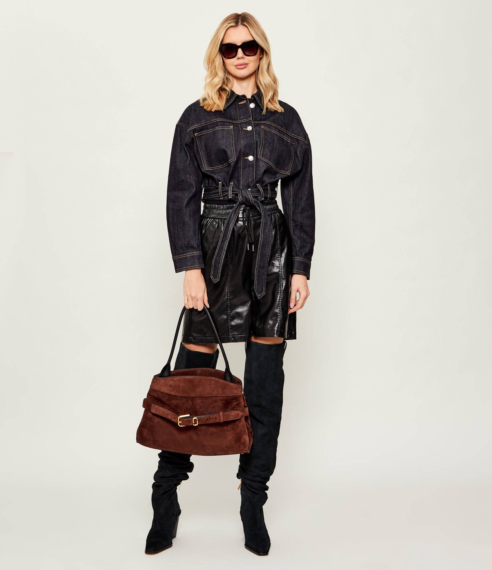 MARC JACOBS Geantă shopper The Dakota | piele întoarsă