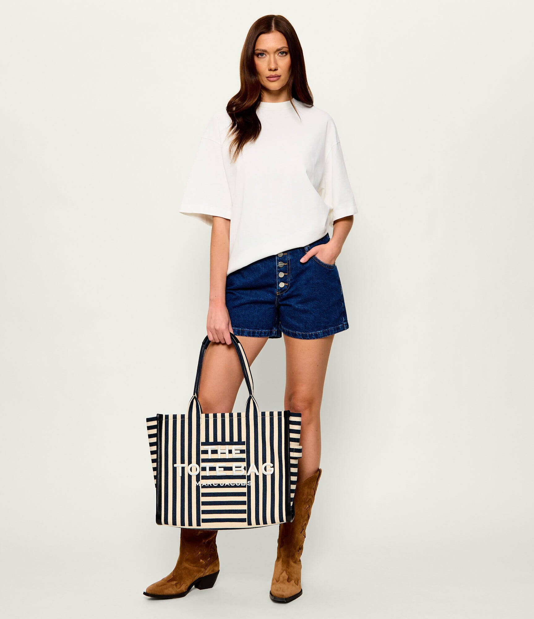 MARC JACOBS Geantă shopper The Large Tote | cu adaos de in