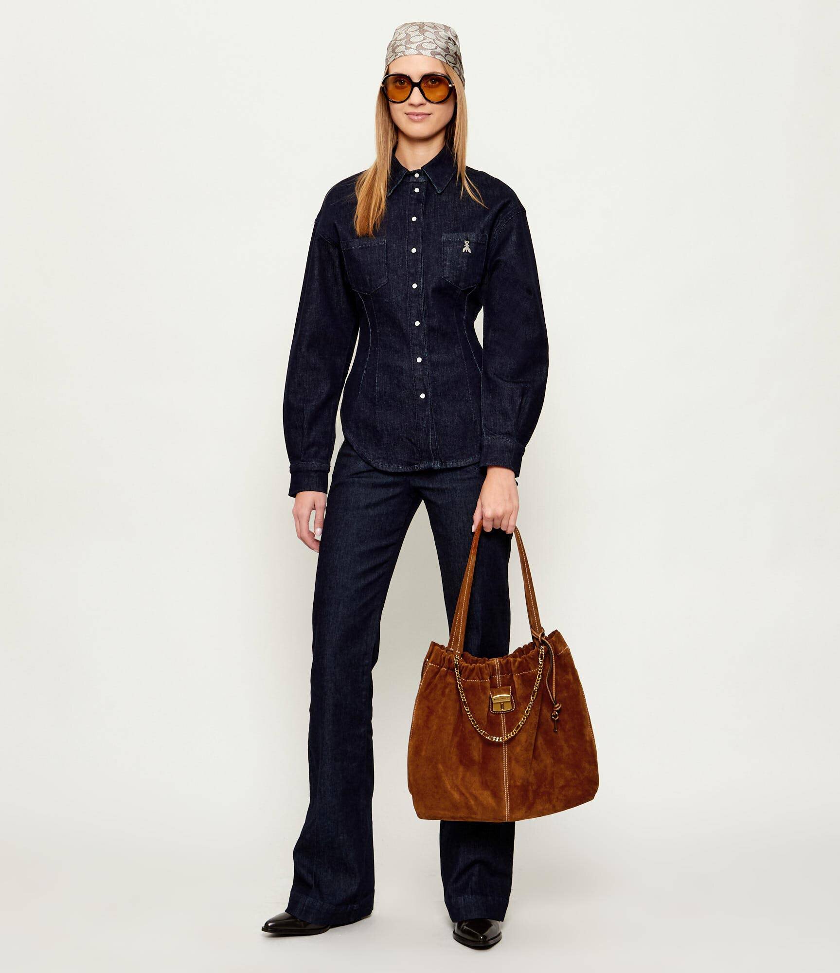 MARC JACOBS Geantă shopper The Suede Cristina Tote | piele întoarsă