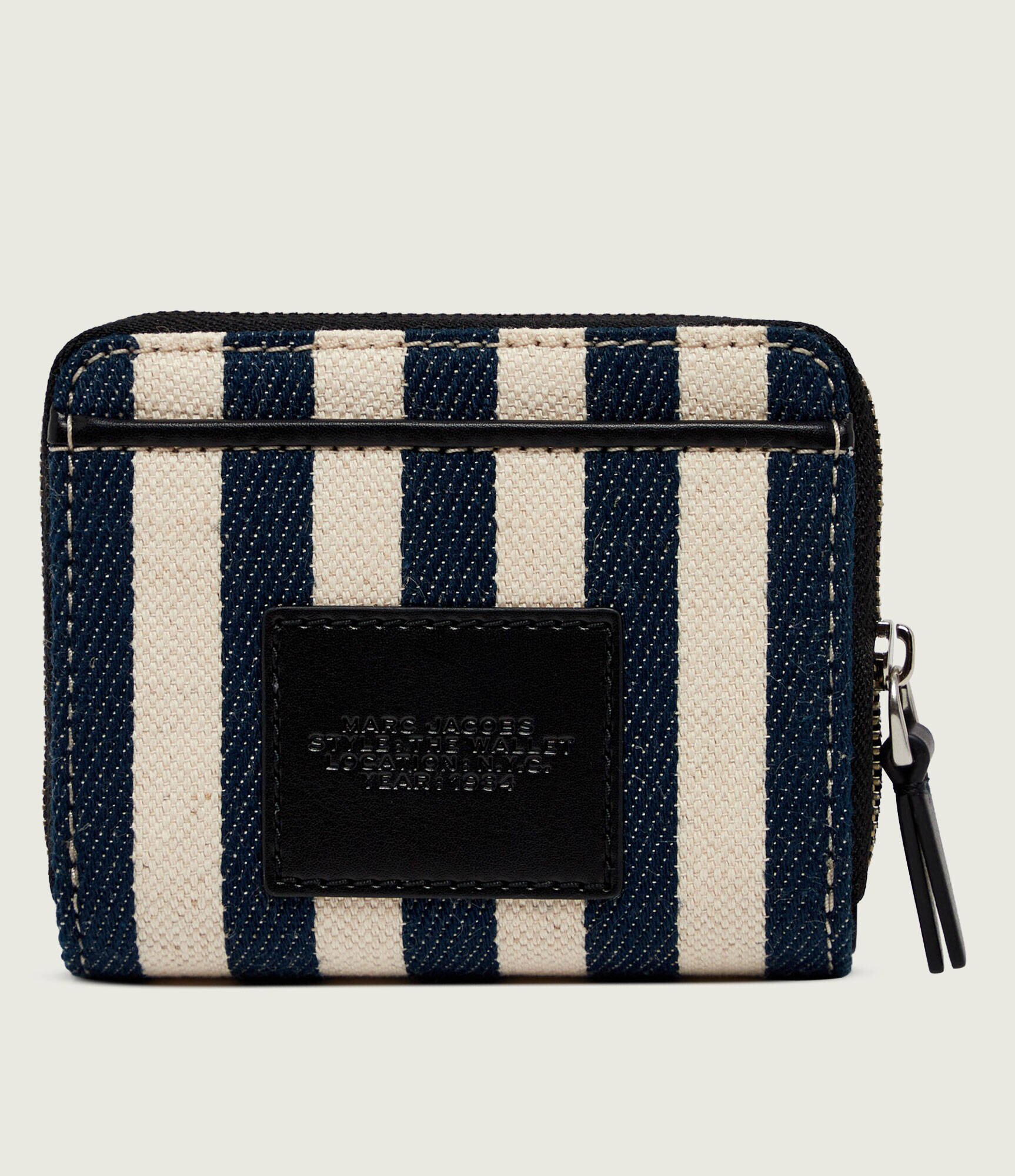 MARC JACOBS Portofel The Stripe Canvas Mini Compact