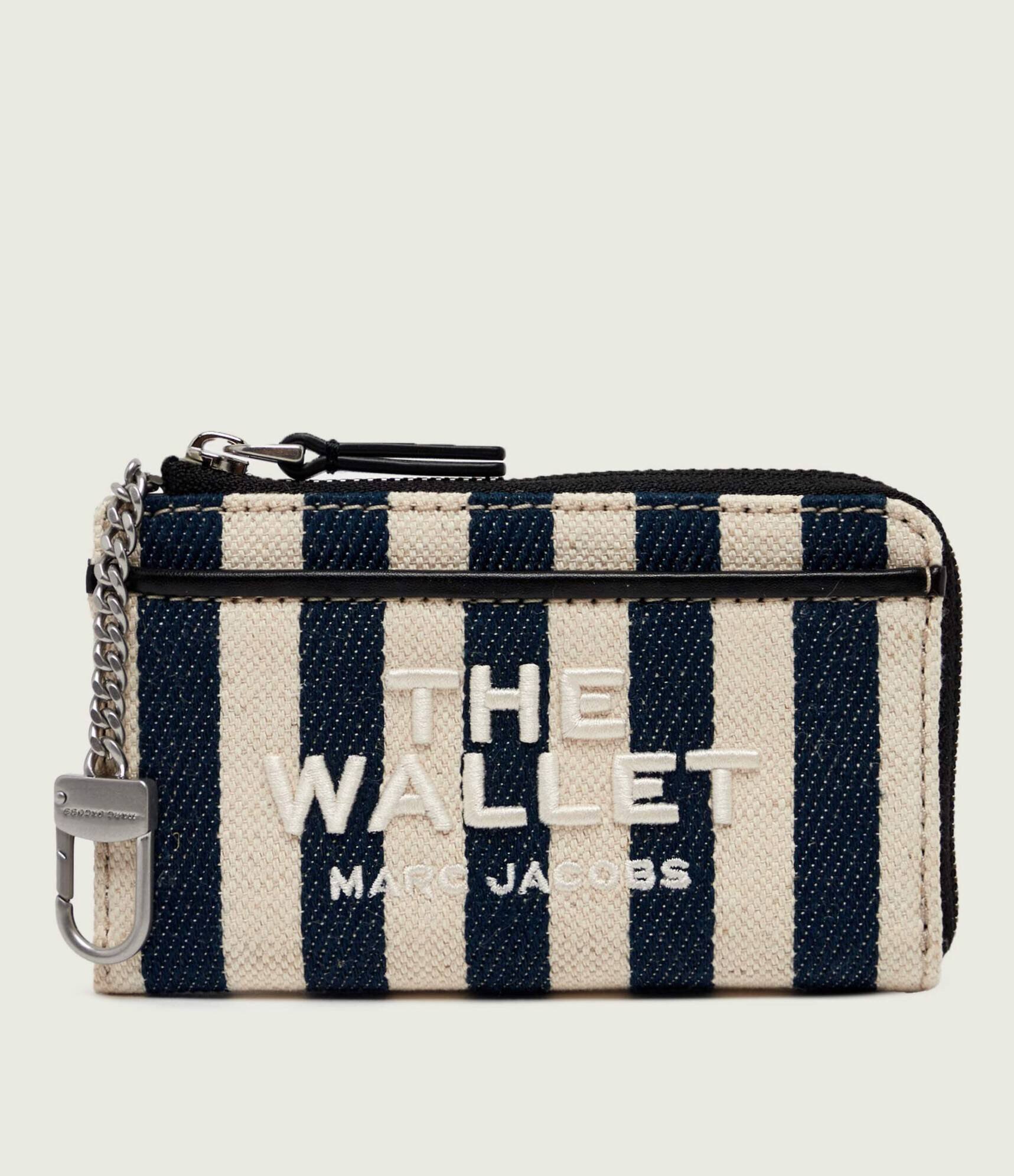 MARC JACOBS Portofel The Stripe Canvas top Zip Multi