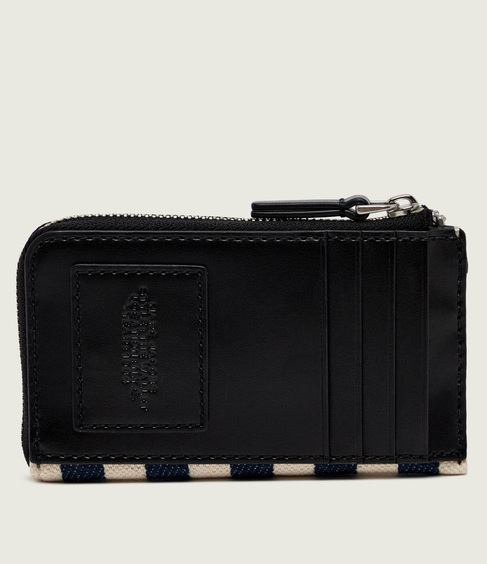 MARC JACOBS Portofel The Stripe Canvas top Zip Multi