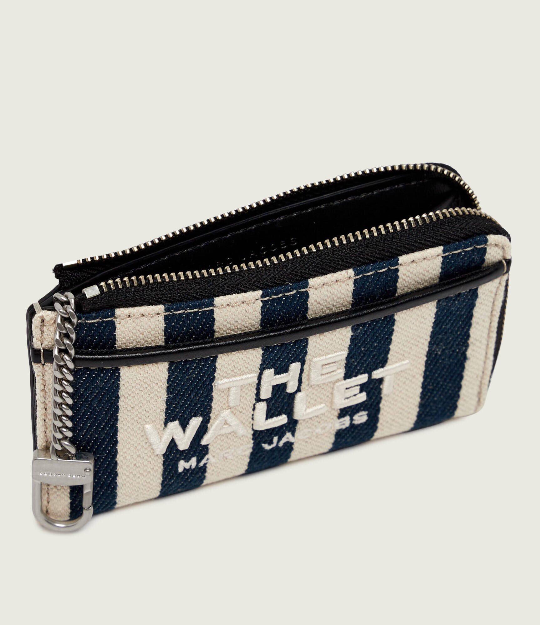 MARC JACOBS Portofel The Stripe Canvas top Zip Multi