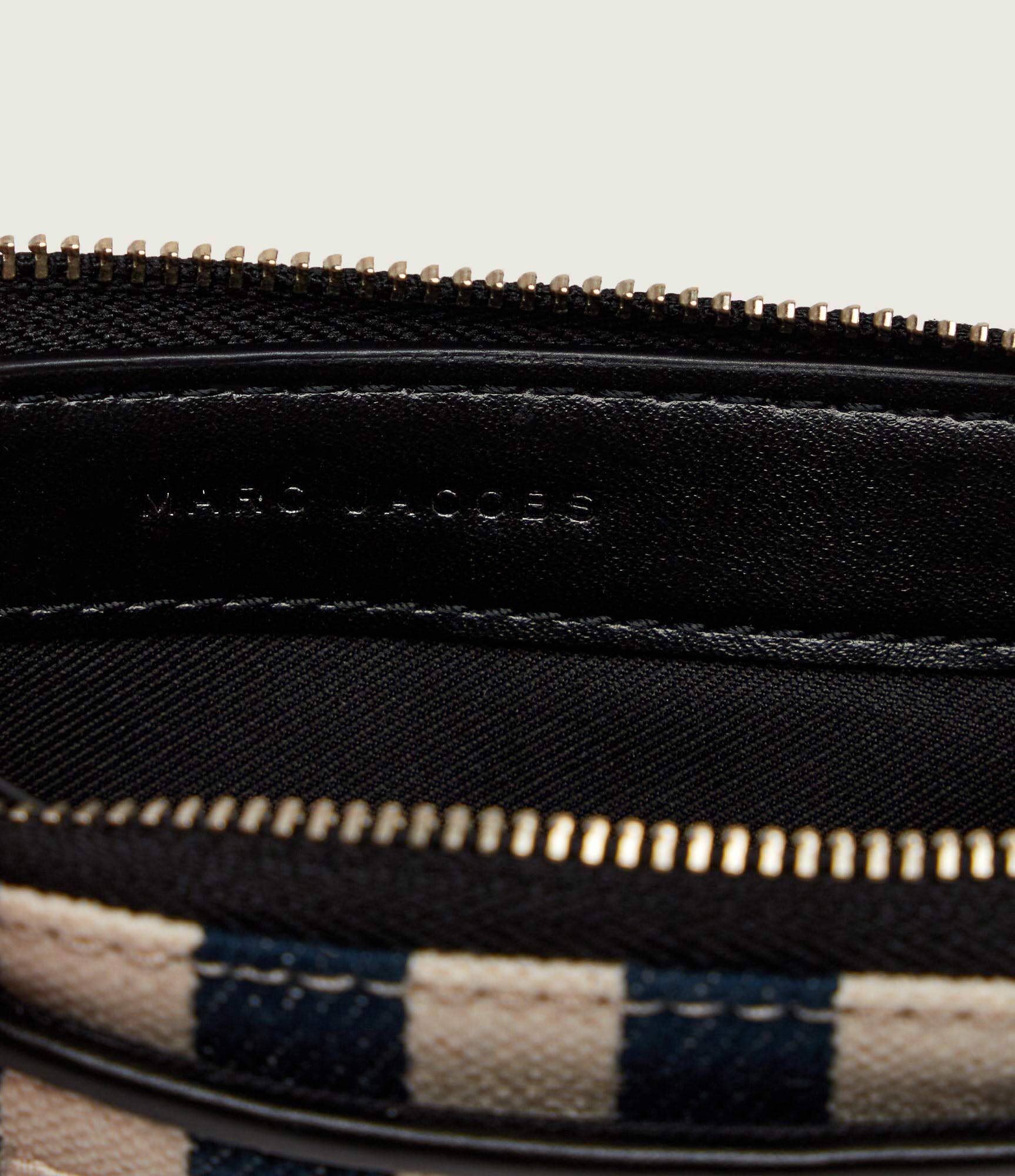 MARC JACOBS Portofel The Stripe Canvas top Zip Multi