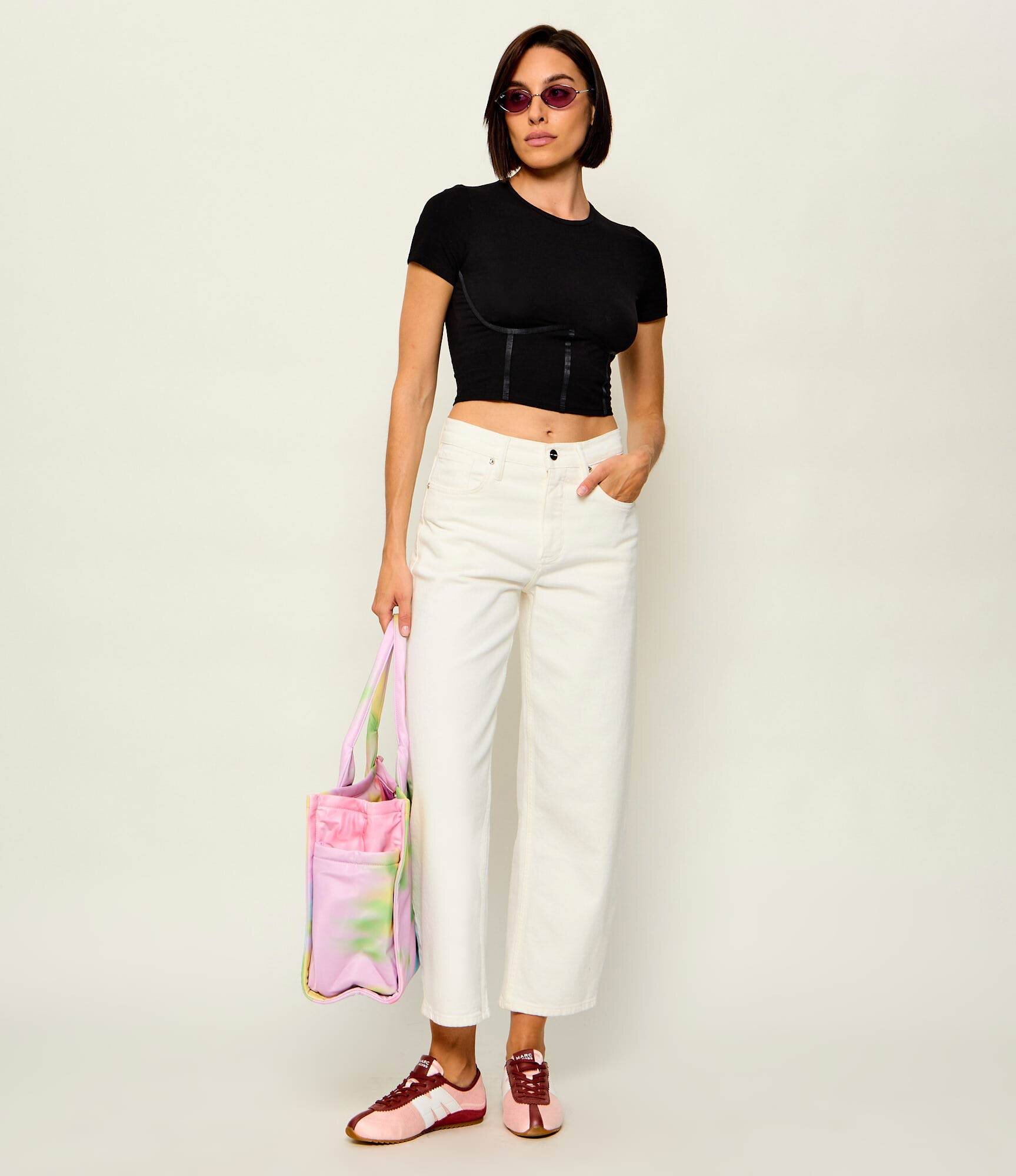 MARC JACOBS Sneakers The 400 Bleecker | piele întoarsă cu adaos de piele