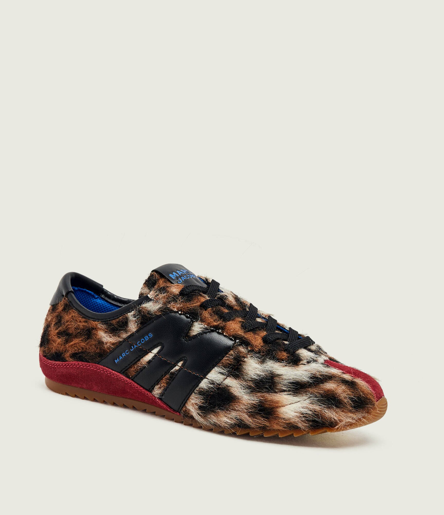 MARC JACOBS Sneakers The 400 Bleecker| shearling | piele întoarsă cu adaos de piele