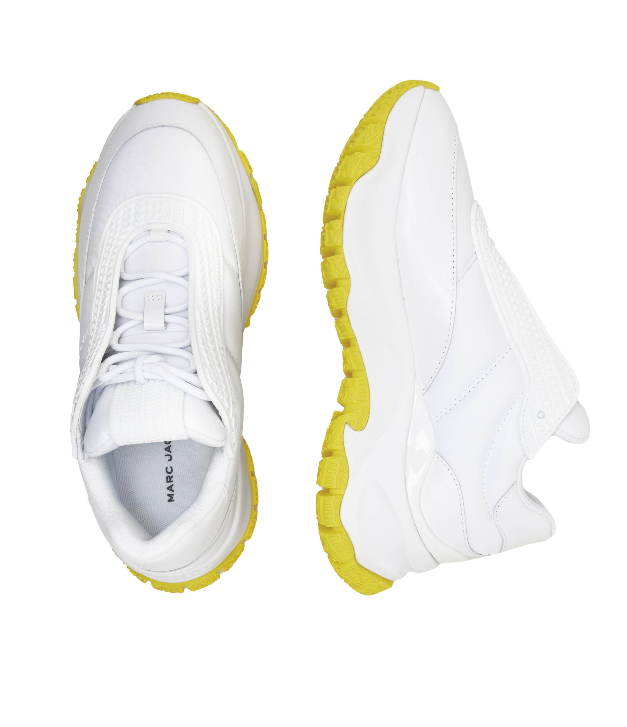 MARC JACOBS Sneakers The Lazy Runner cu adaos de piele