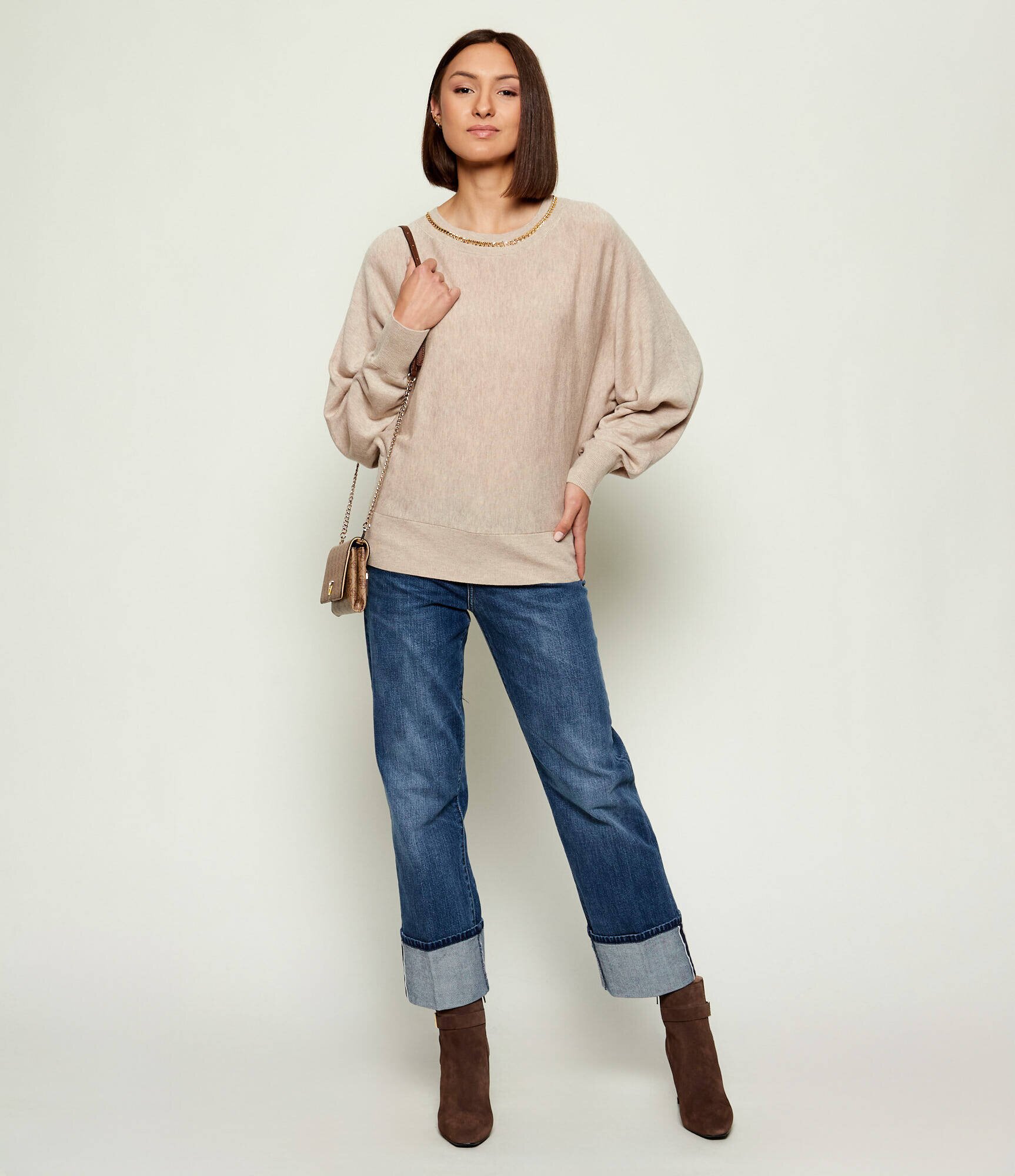 Marciano Guess Pulover | Relaxed fit cu adaos de lână și cașmir