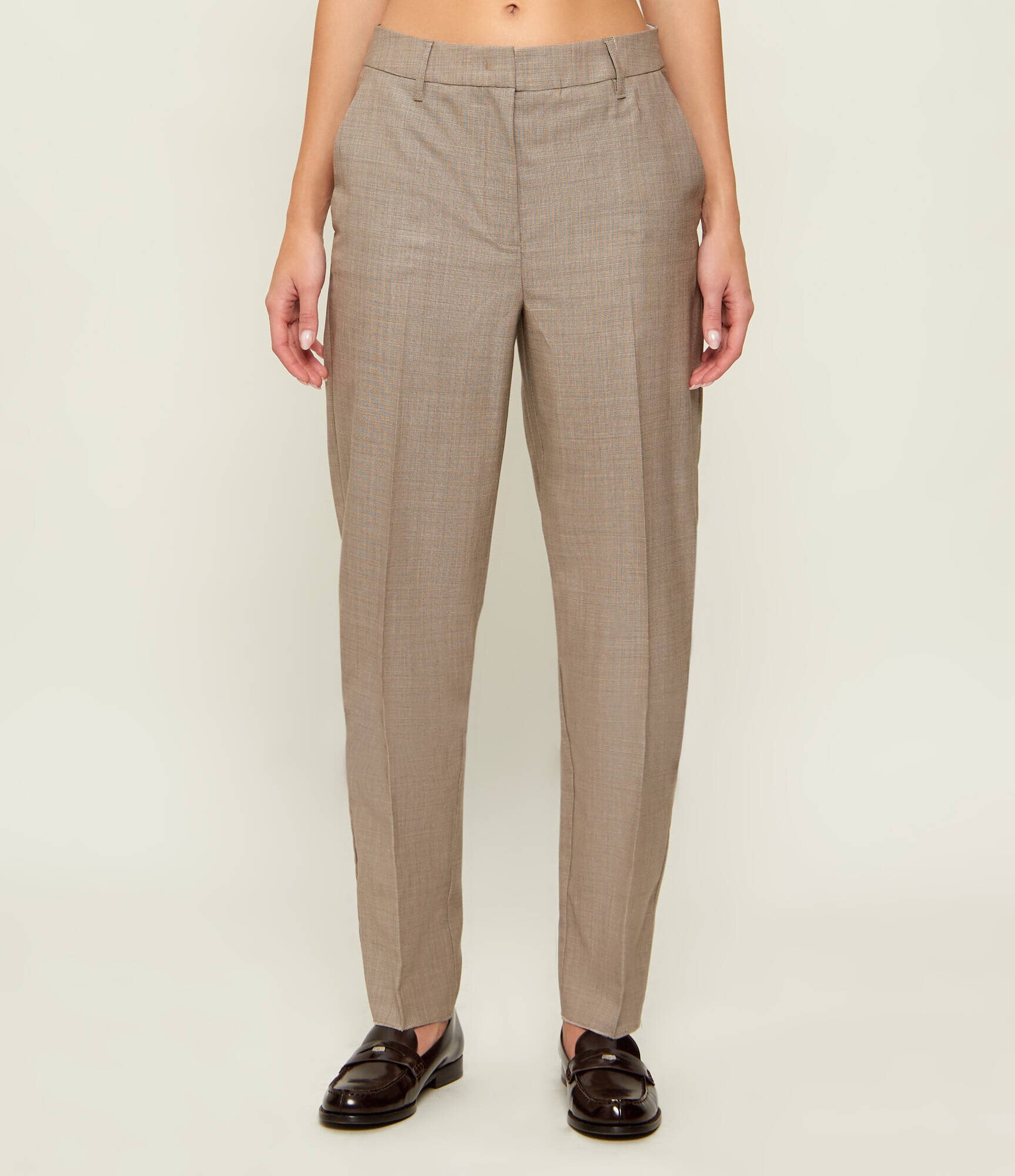 Marella De lână pantaloni MLLGOLFO | Relaxed fit cu adaos de mătase
