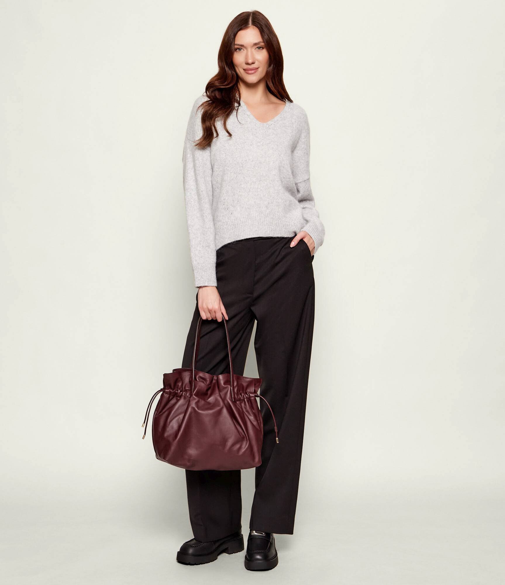 Marella De piele geantă tip sac IMPATTO
