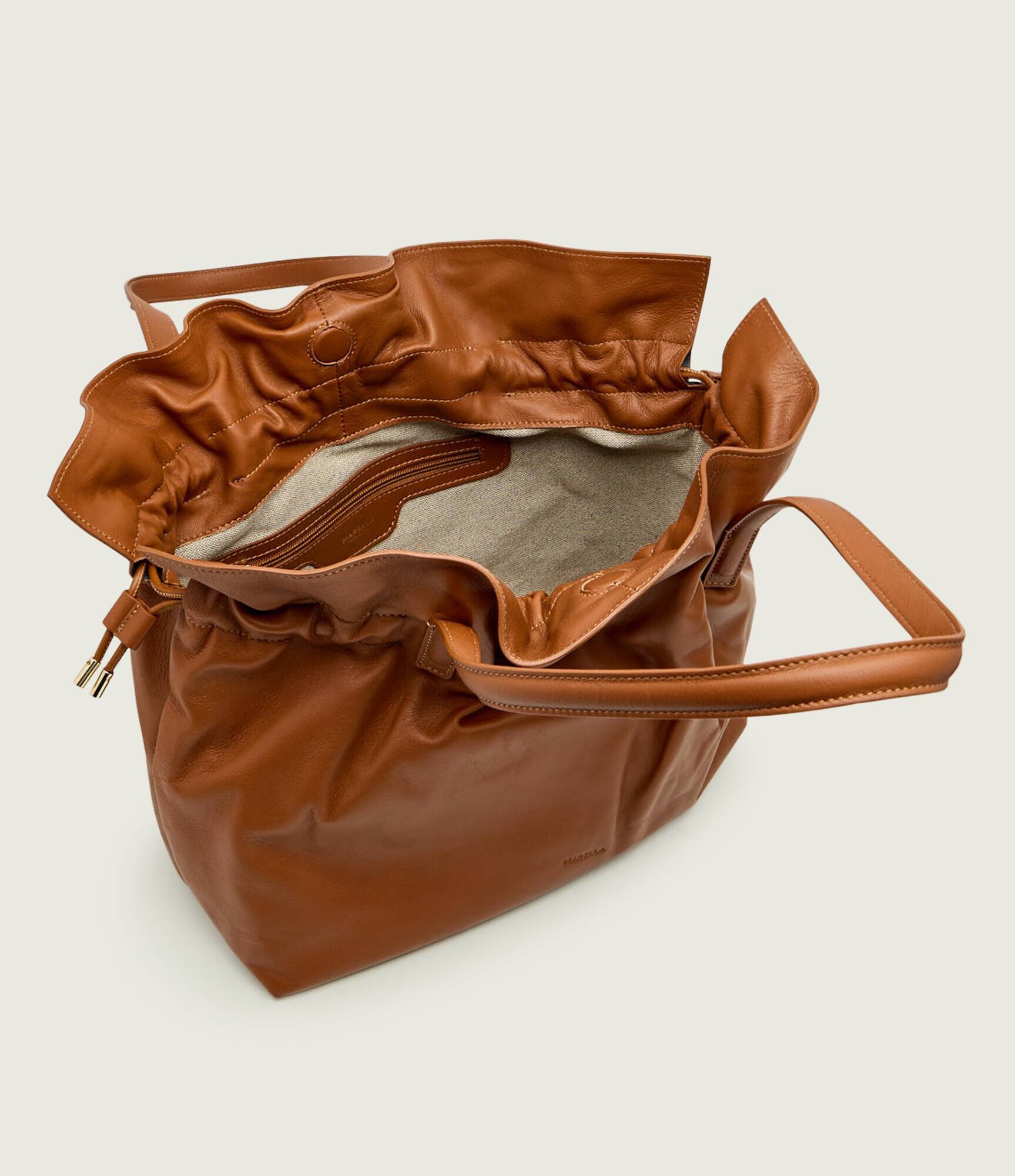 Marella De piele geantă tip sac IMPATTO