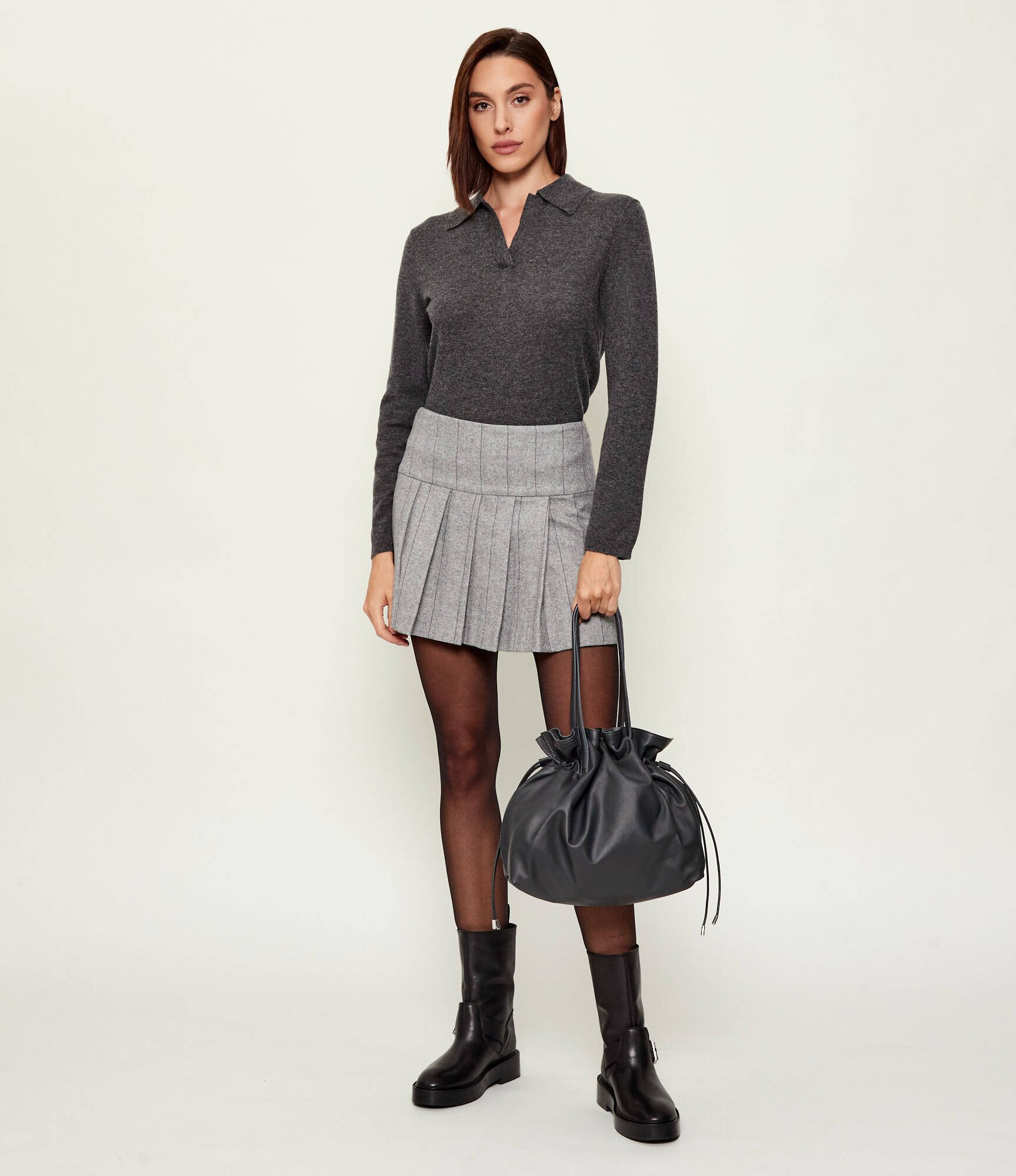 Marella De piele geantă tip sac IMPATTO