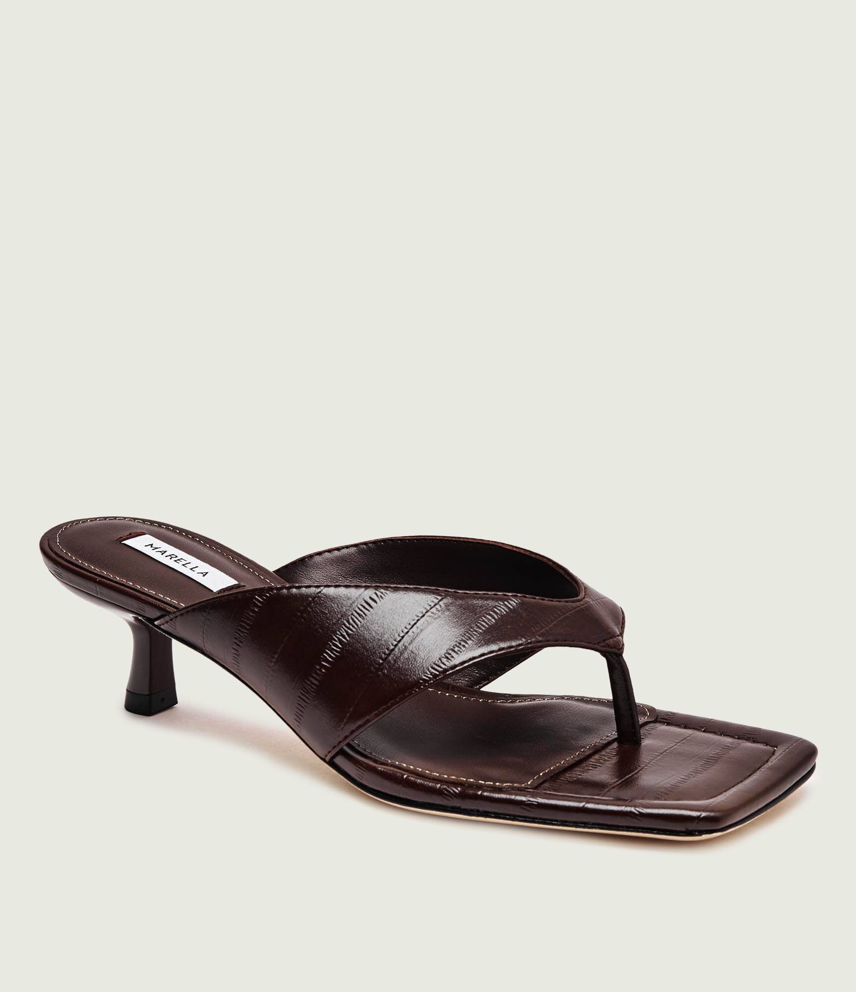 Marella Flip flops MLAGIOIA cu adaos de piele