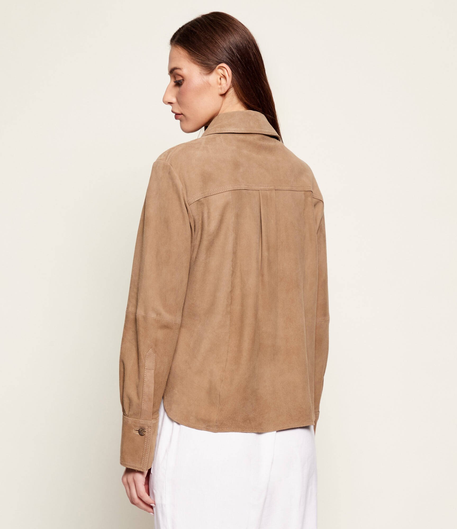 Marella Geacă MLLAPOGEO | regular fit | piele întoarsă