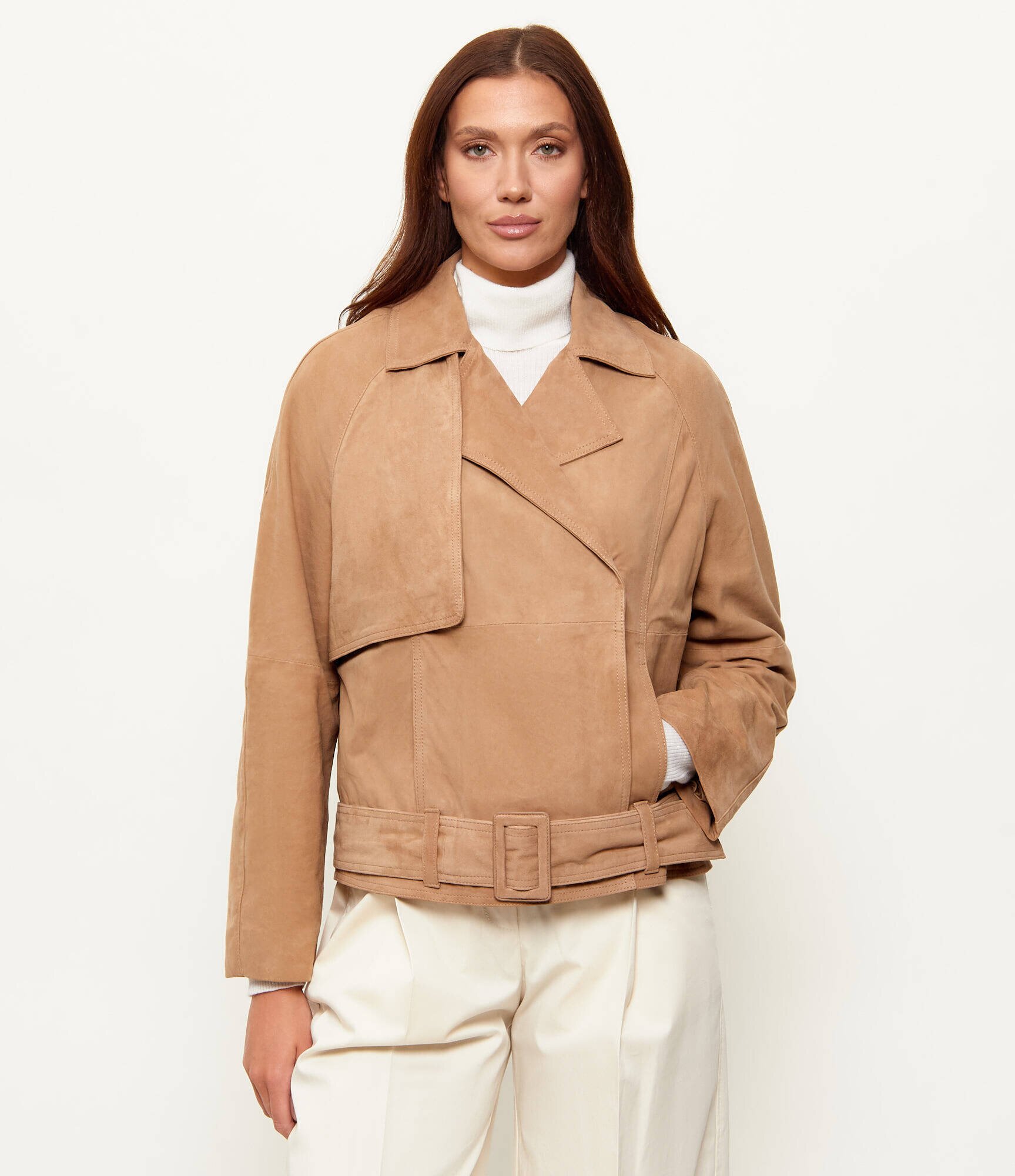 Marella Geacă MLLEPOCA | regular fit | piele întoarsă