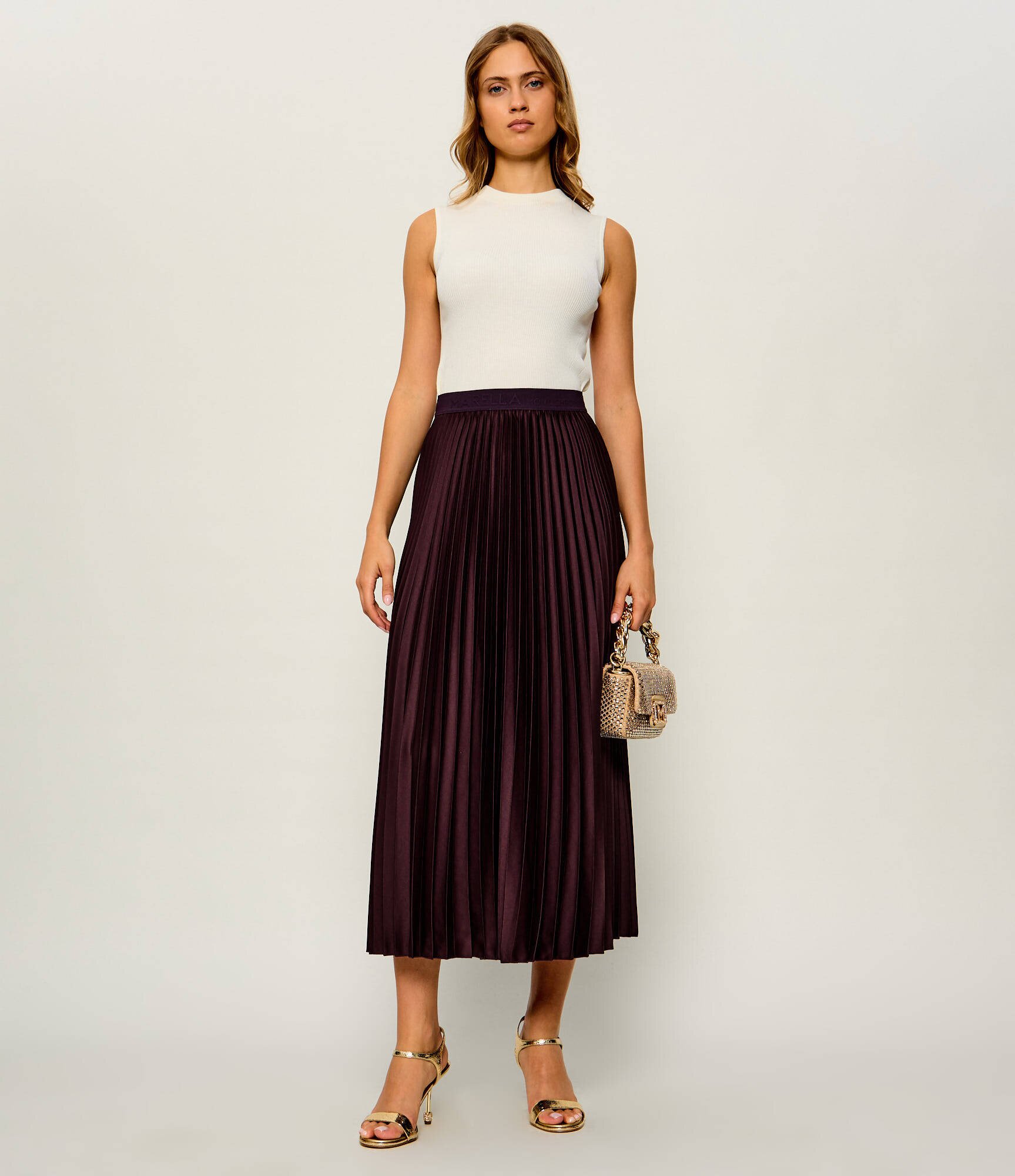 Marella SPORT De satin fustă Mllesodo