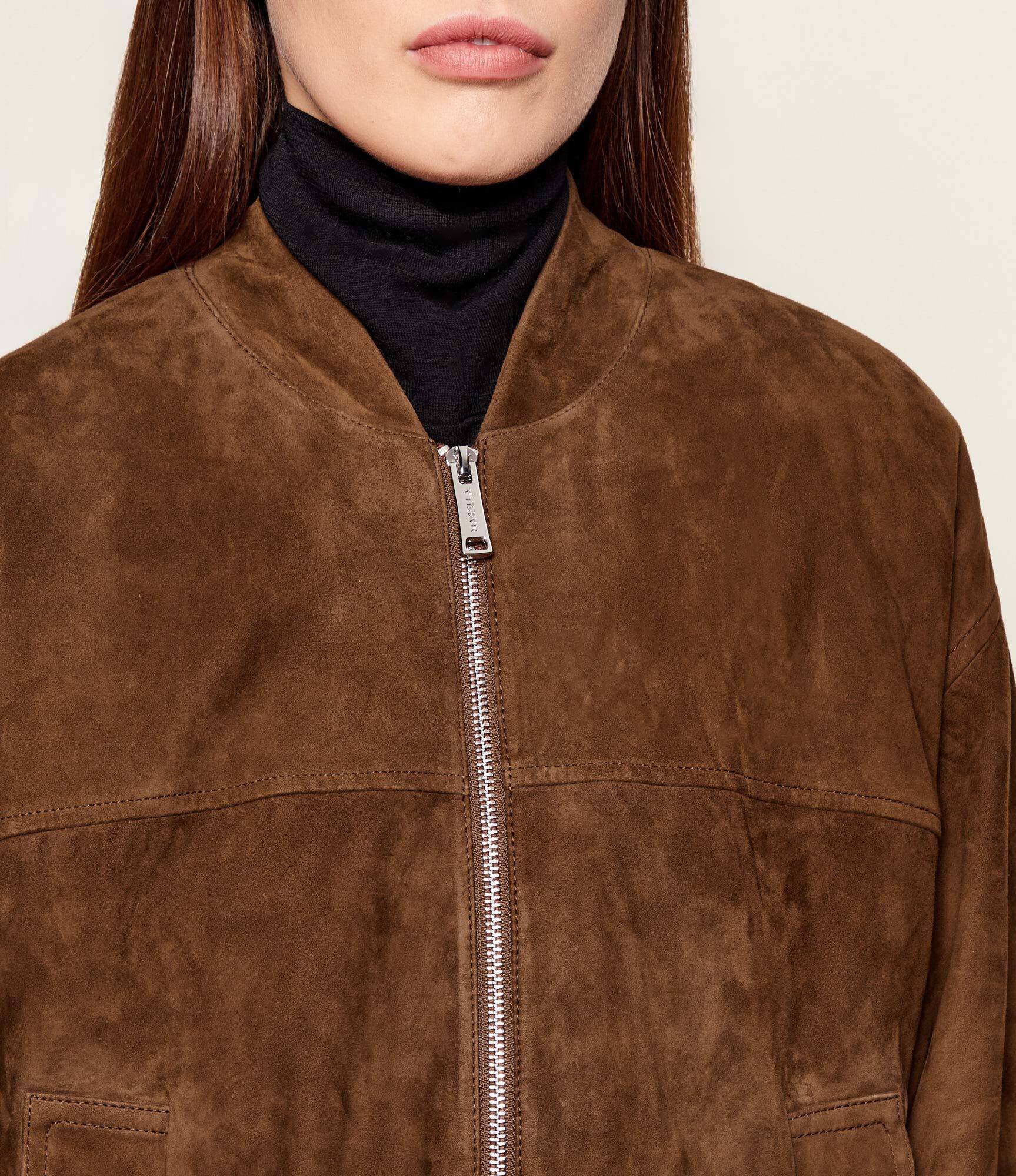 Marella SPORT Geacă bomber MLSORATA | regular fit | piele întoarsă