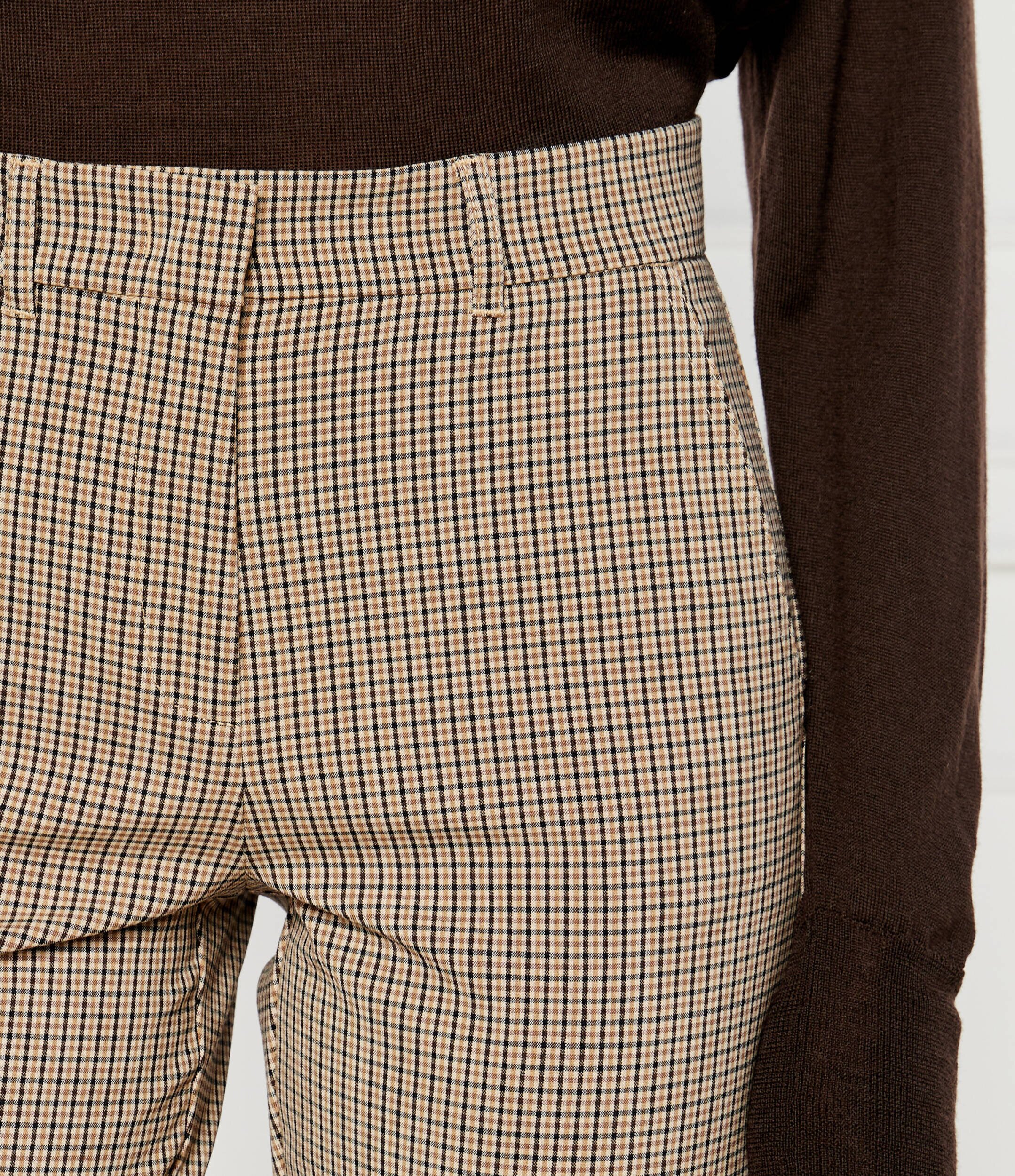Marella SPORT Pantaloni Clarion | Straight fit cu adaos de lână