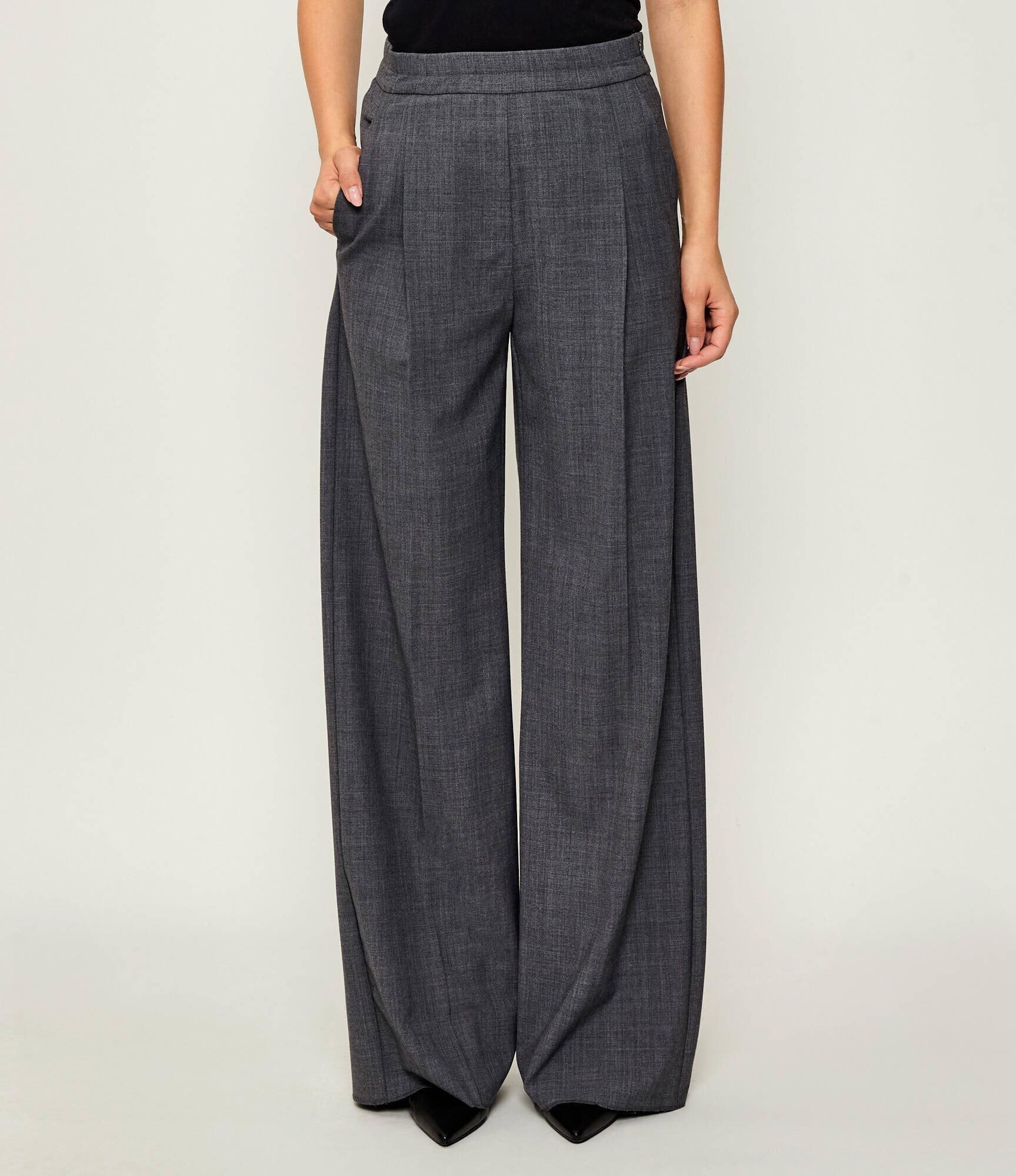 Marella SPORT Pantaloni DIORAMA | Relaxed fit cu adaos de lână