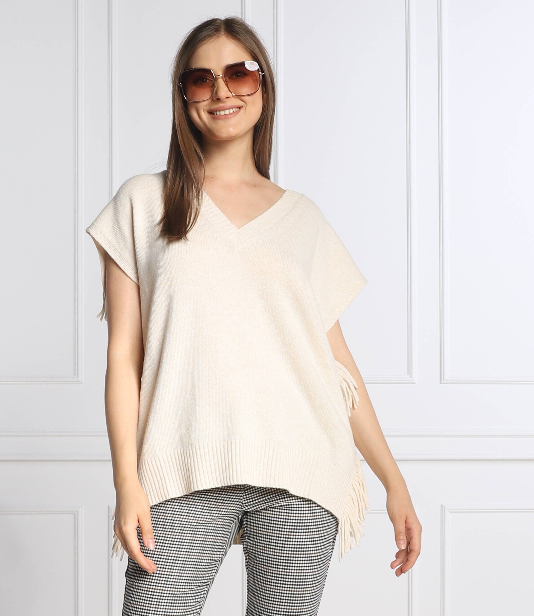 Marella SPORT Vestă AGOSTO | Loose fit cu adaos de lână și cașmir