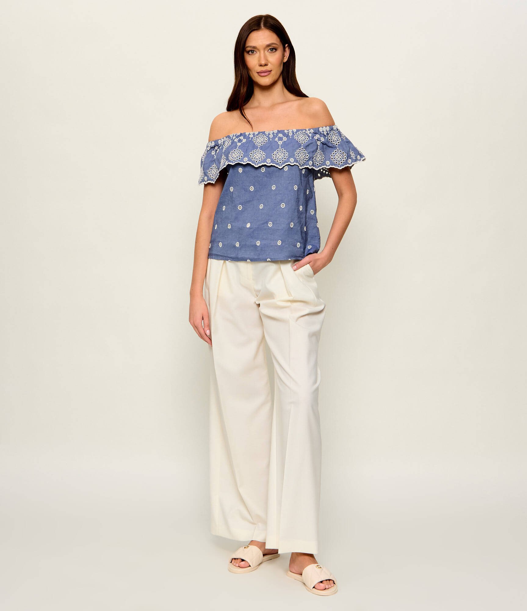Max&Co. Bluză LORETO | Relaxed fit | cu adaos de in