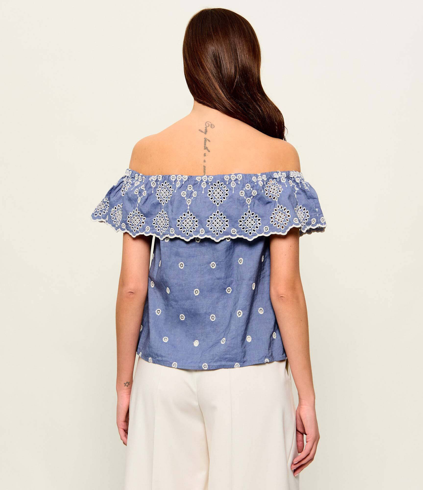 Max&Co. Bluză LORETO | Relaxed fit | cu adaos de in
