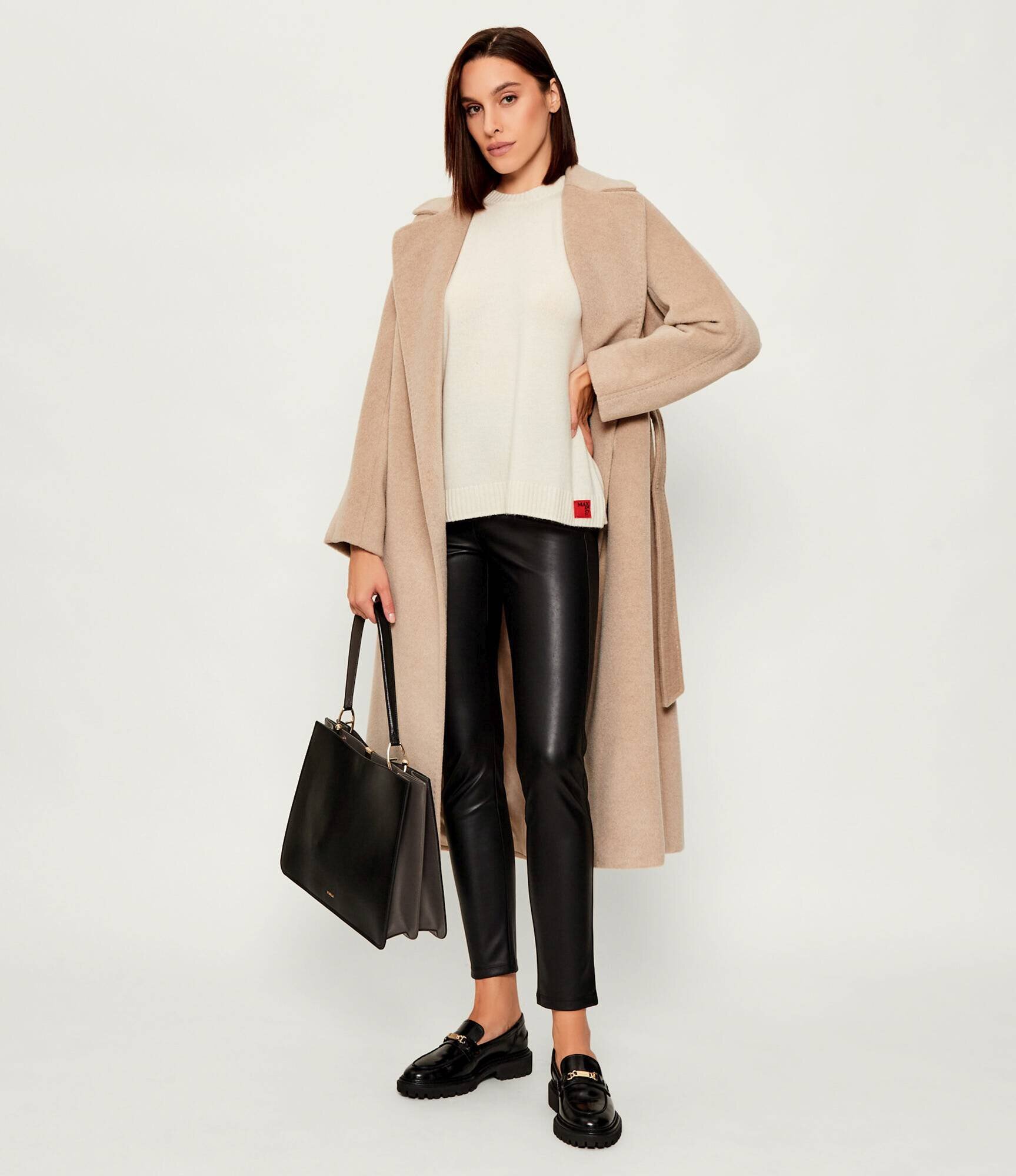 Max&Co. De lână pulover PAPRICA | Loose fit cu adaos de cașmir