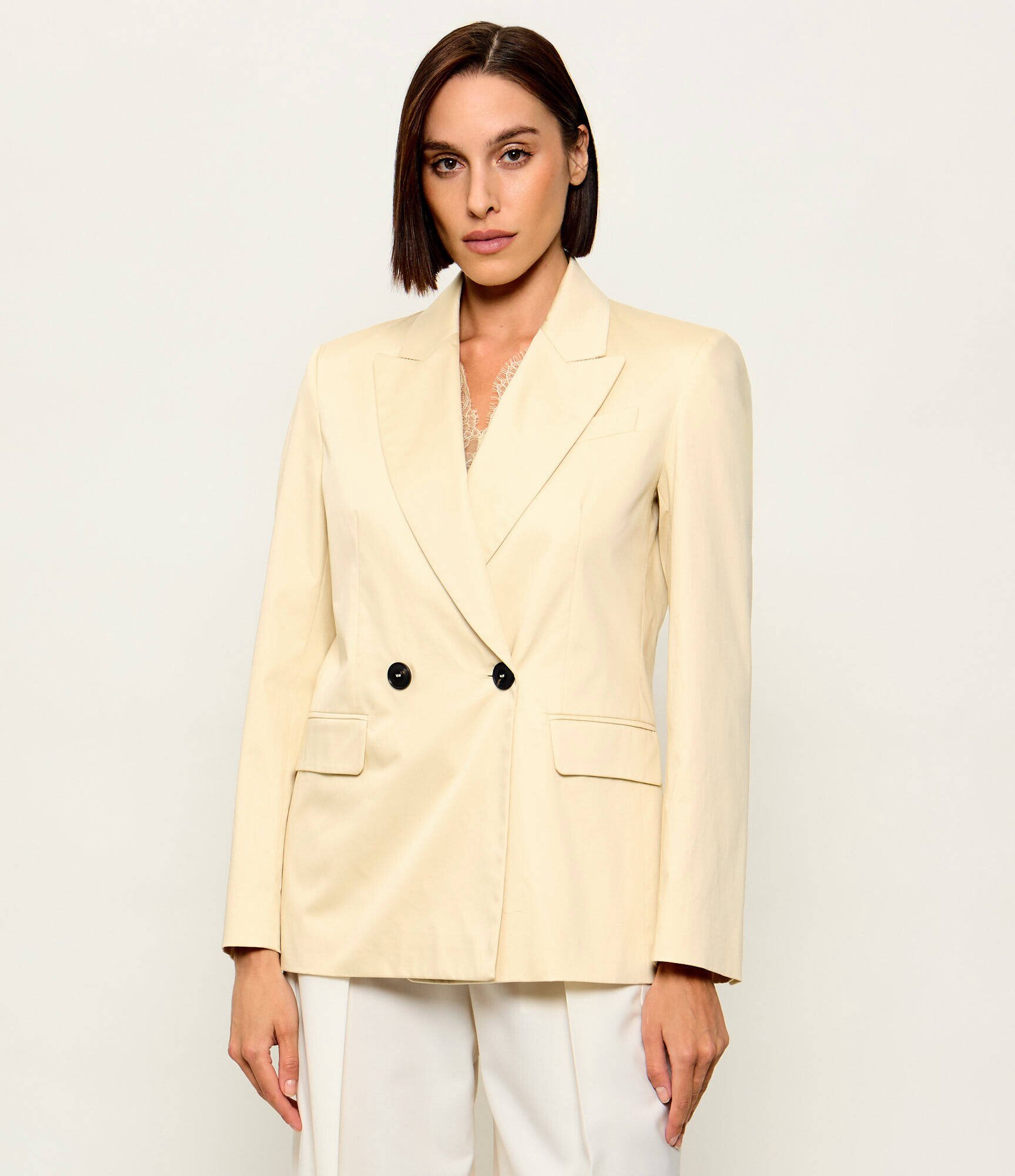 Max&Co. De satin sacou Mcogiraffa | Relaxed fit
