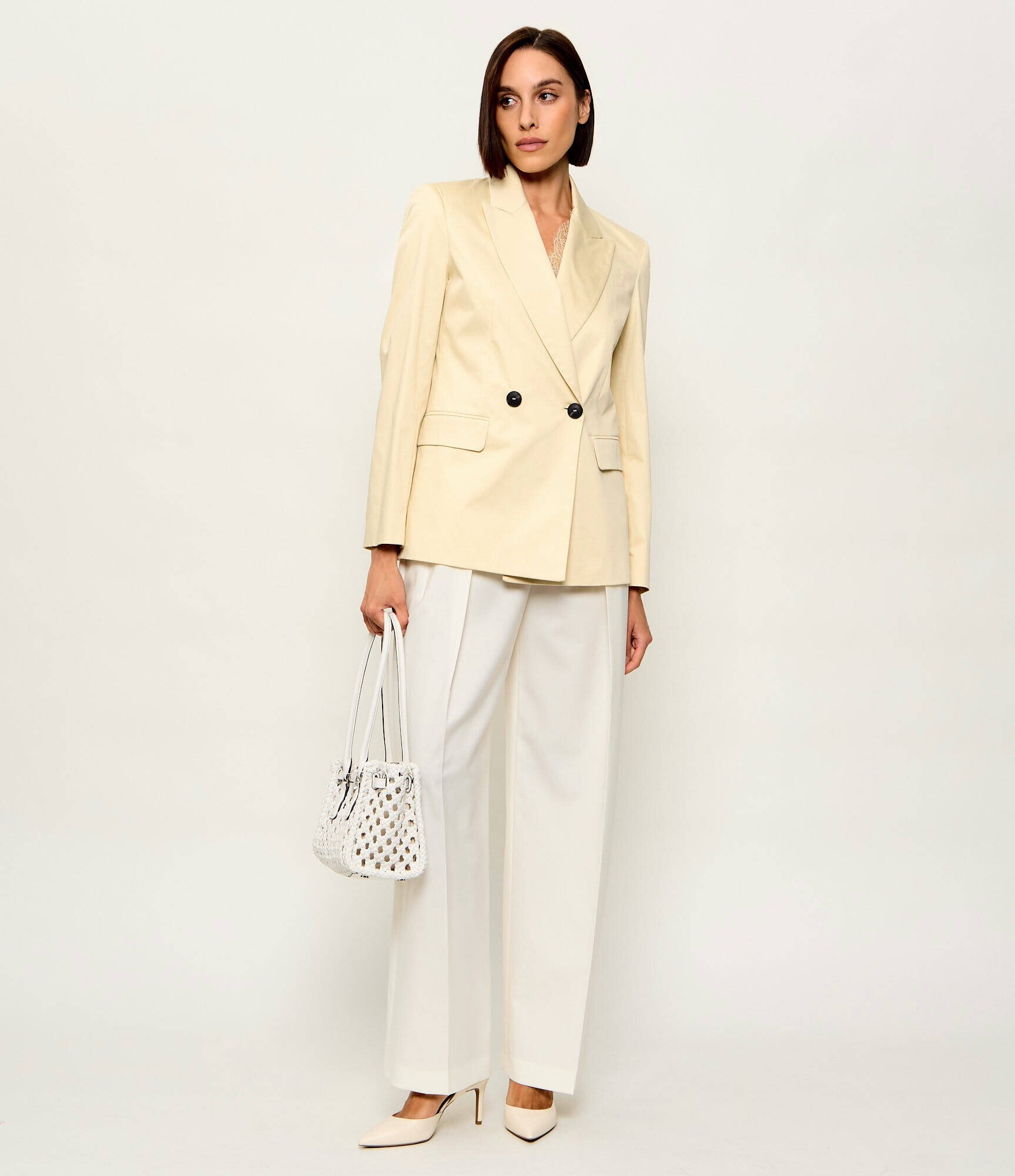 Max&Co. De satin sacou Mcogiraffa | Relaxed fit