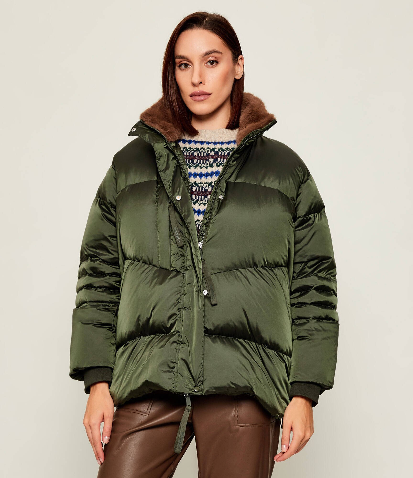 Max&Co. Geacă de puf CURSORE | Oversize fit | shearling