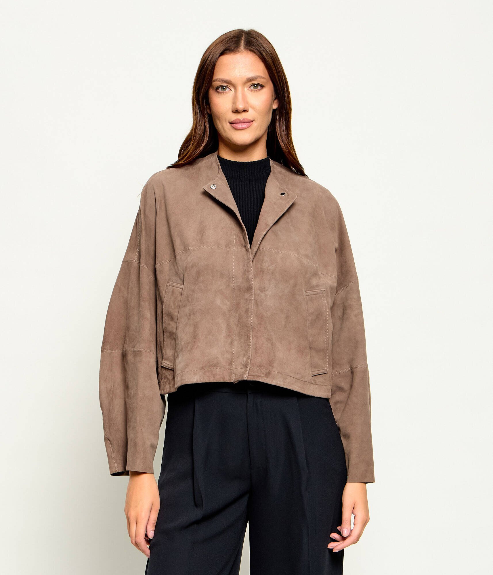 Max&Co. Geacă Mcocurva | Loose fit | piele întoarsă