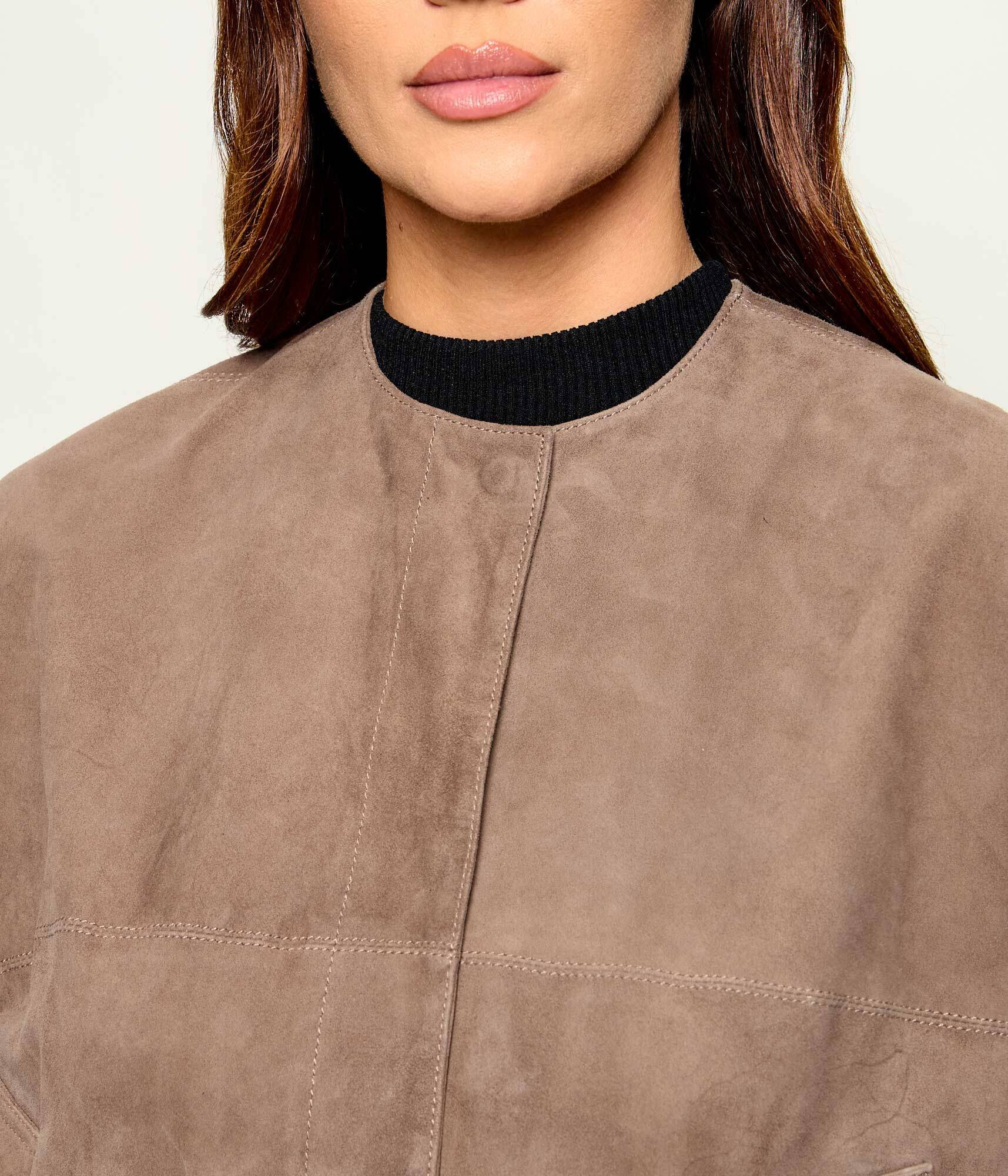 Max&Co. Geacă Mcocurva | Loose fit | piele întoarsă