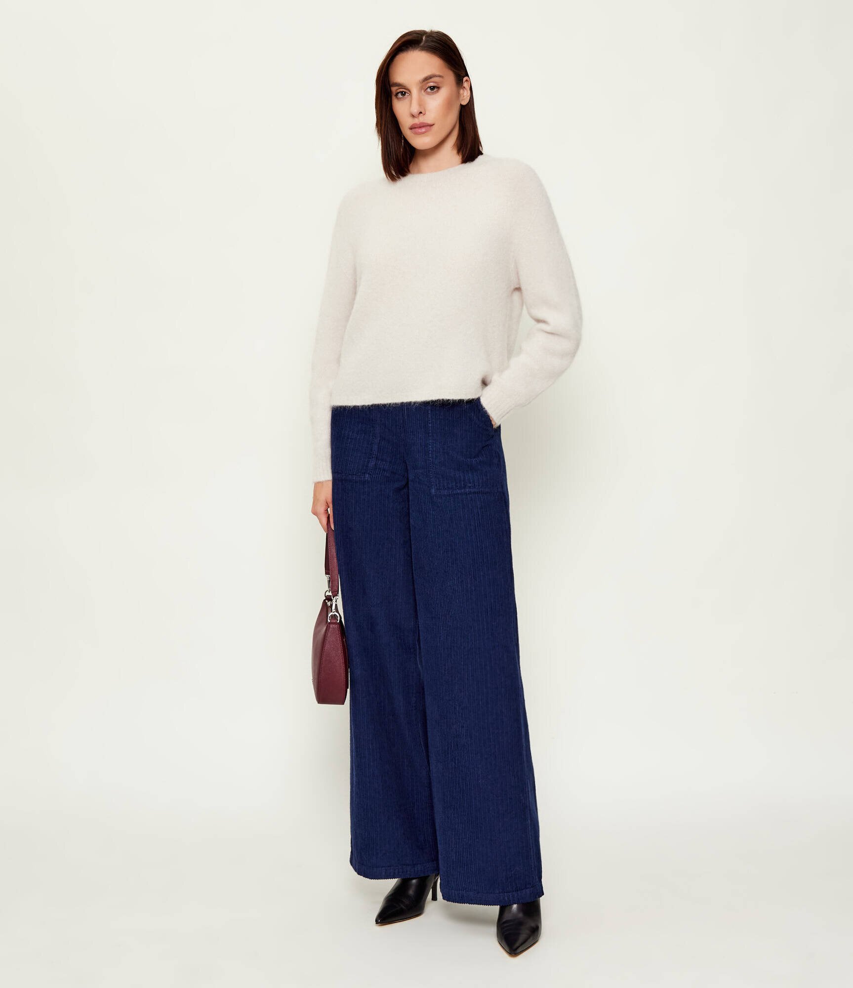 Max&Co. Pantaloni GINOSA | Relaxed fit | catifea reiată