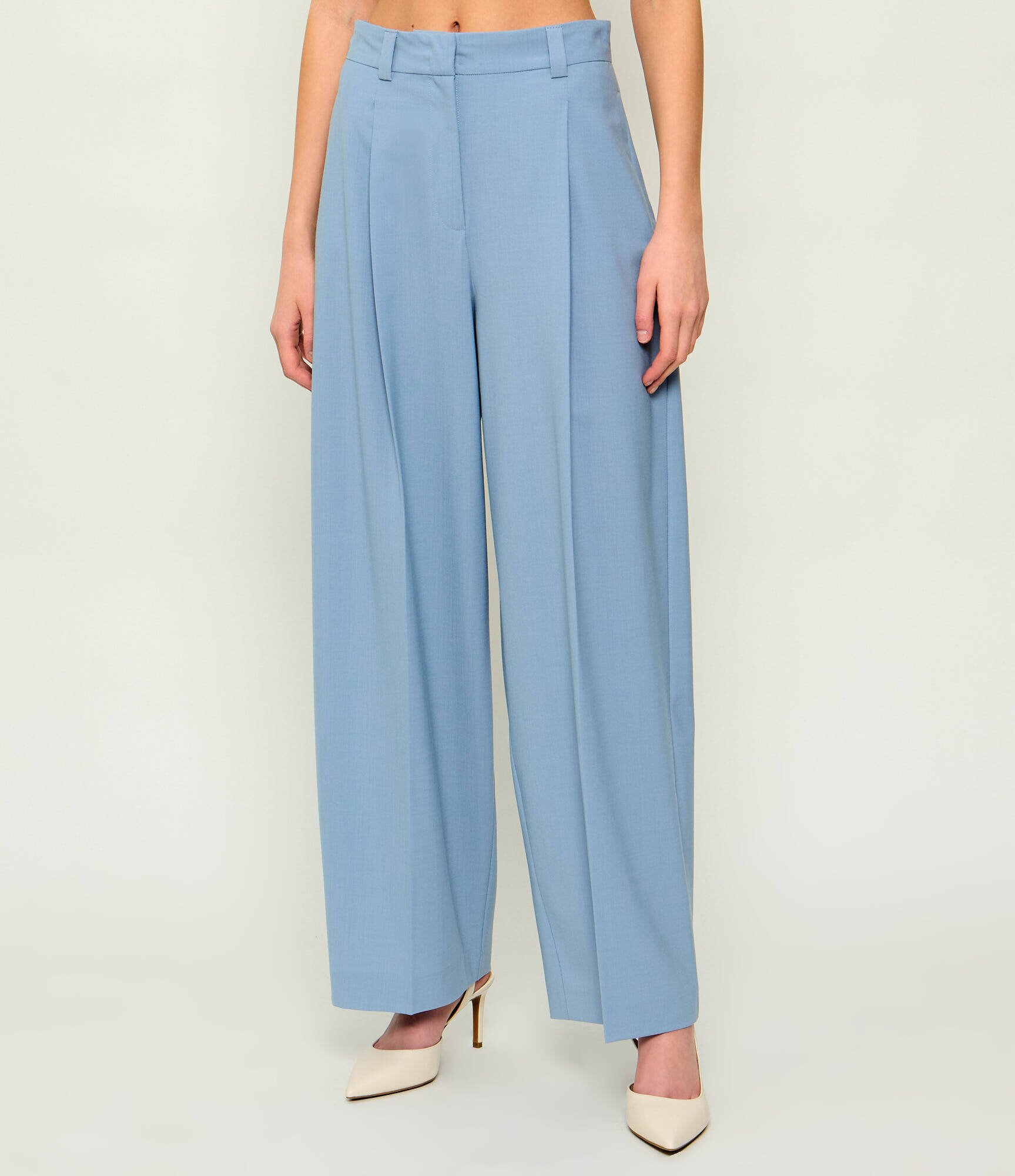 Max&Co. Pantaloni Mcofonte | Loose fit cu adaos de lână