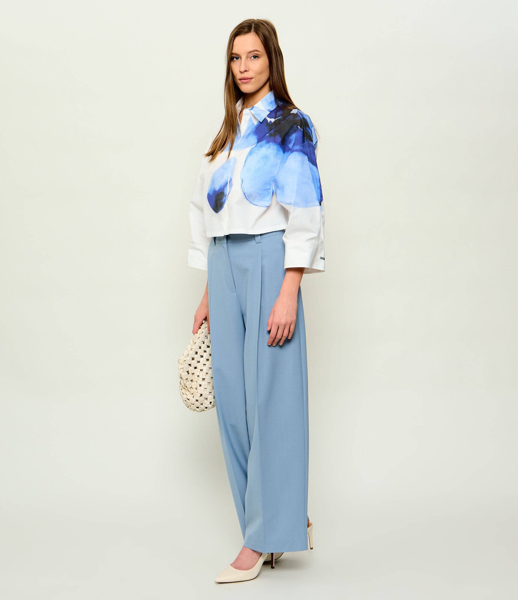 Max&Co. Pantaloni Mcofonte | Loose fit cu adaos de lână