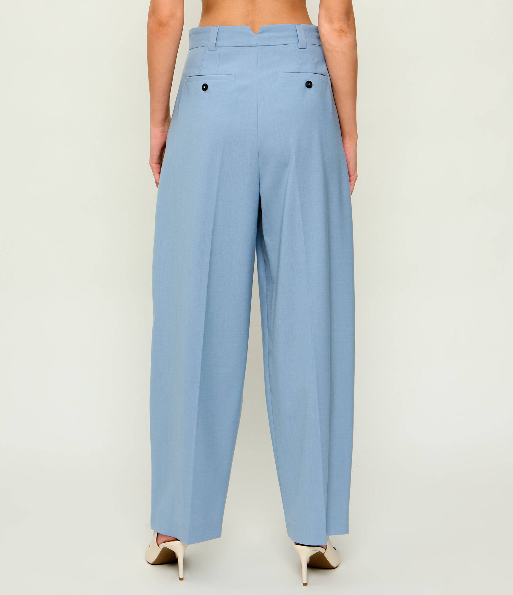 Max&Co. Pantaloni Mcofonte | Loose fit cu adaos de lână