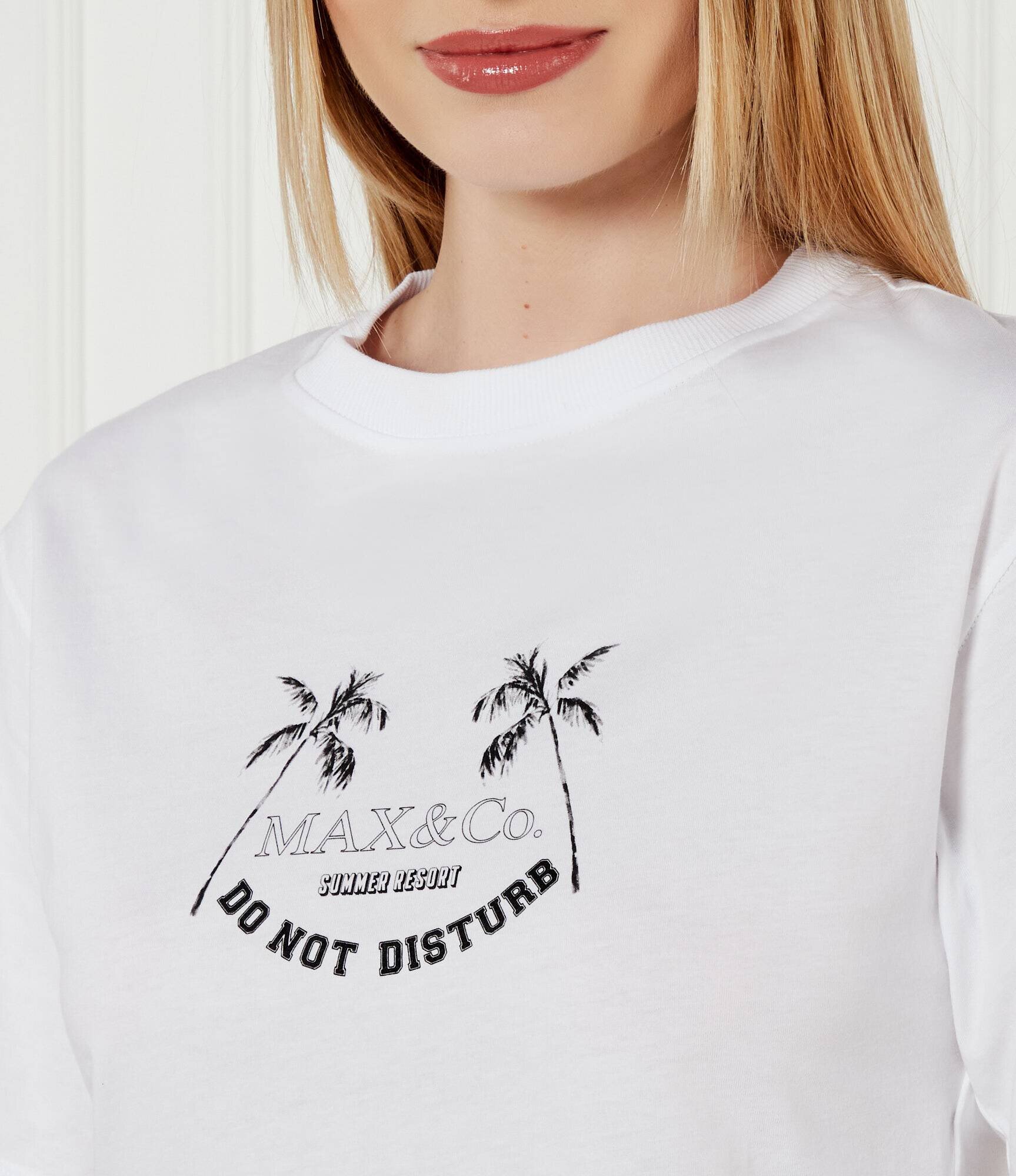 Max&Co. Tricou BABELE OPTICAL | Cropped Fit