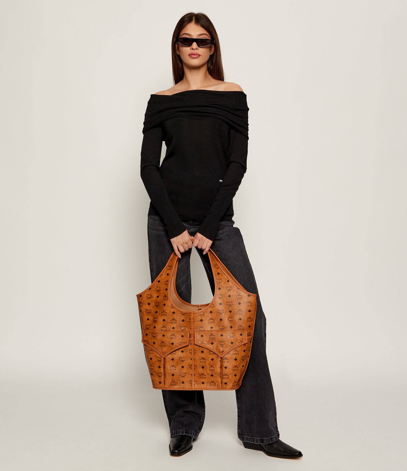 MCM De piele geantă shopper Leni