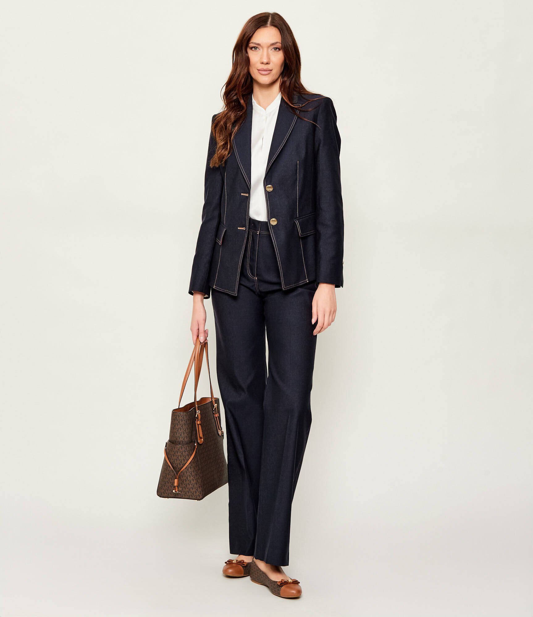 Michael Kors Balerini Andrea cu adaos de piele