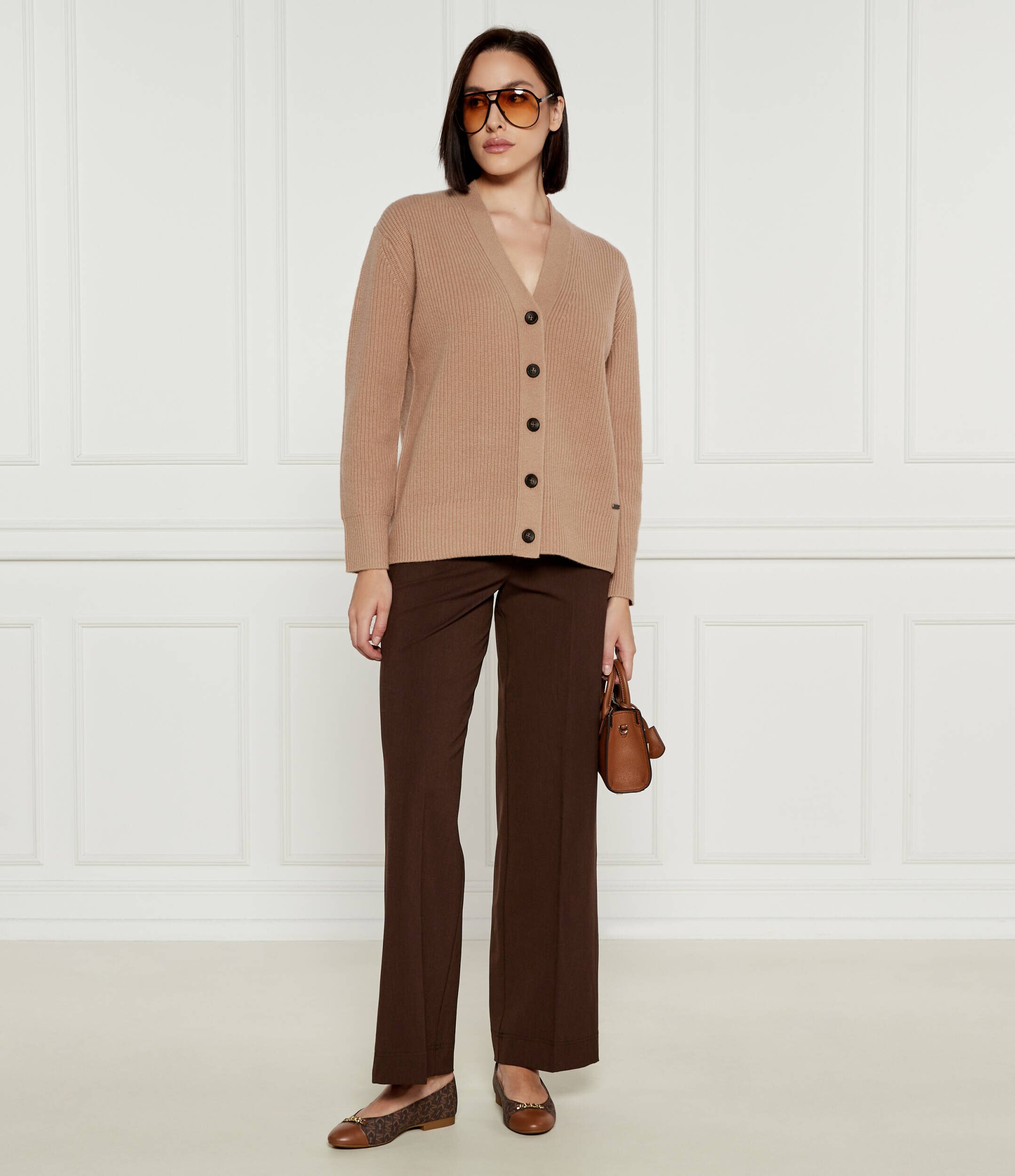 Michael Kors Balerini Rebecca cu adaos de piele
