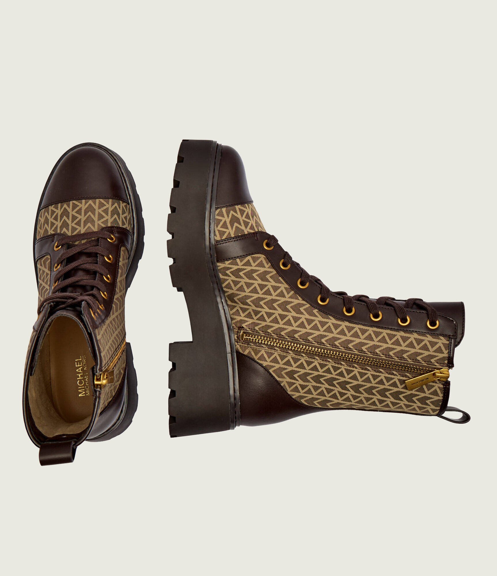 Michael Kors Botine cu platformă Blake cu adaos de piele