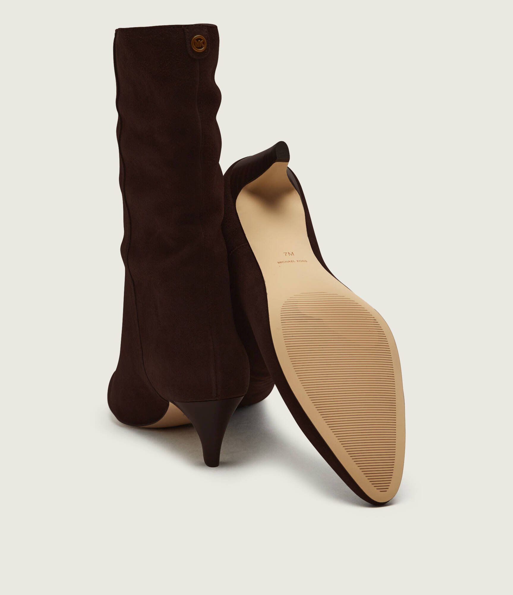 Michael Kors Botine cu toc Daniela | piele întoarsă