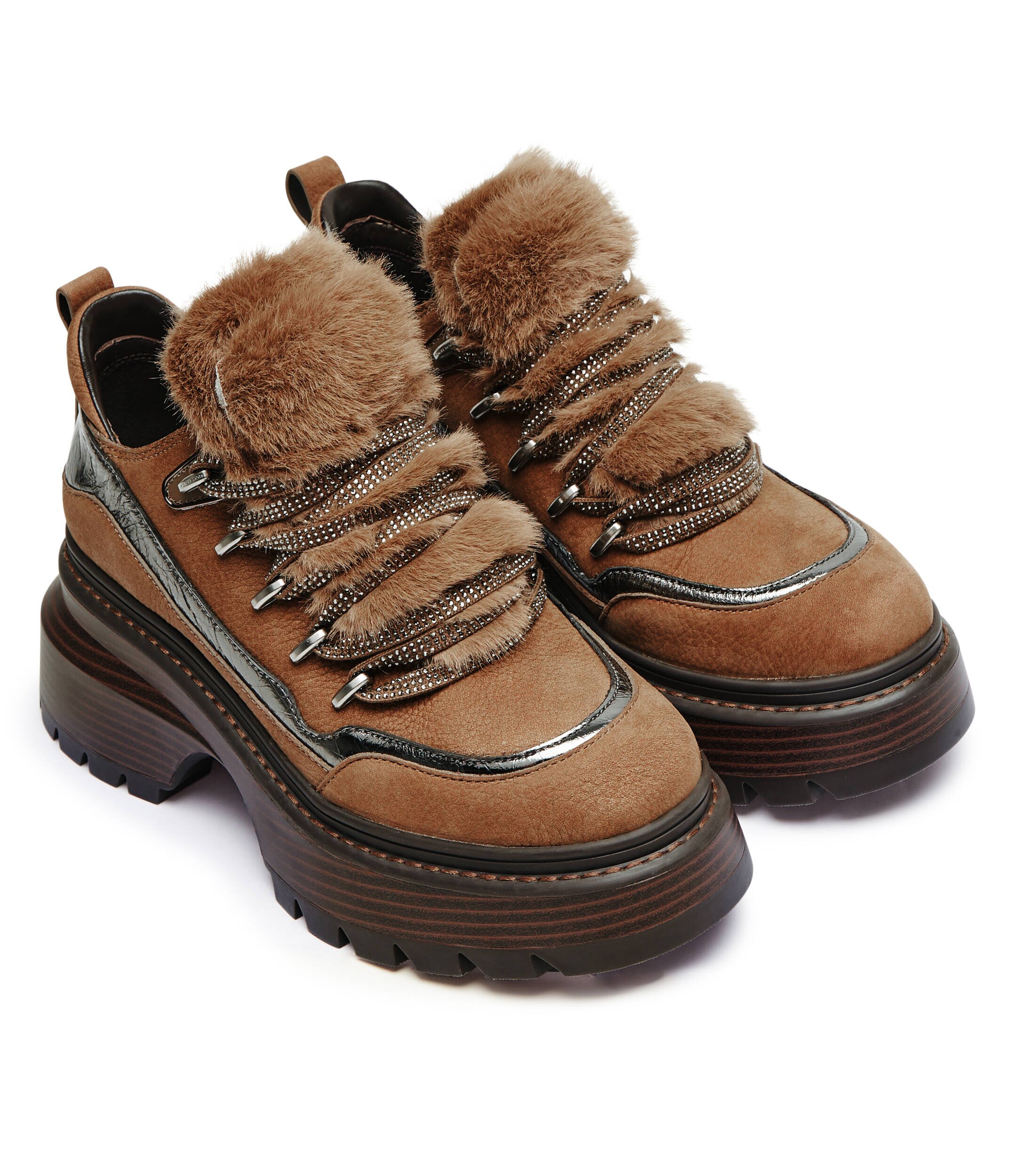 Michael Kors De piele botine cu platformă Shiloh