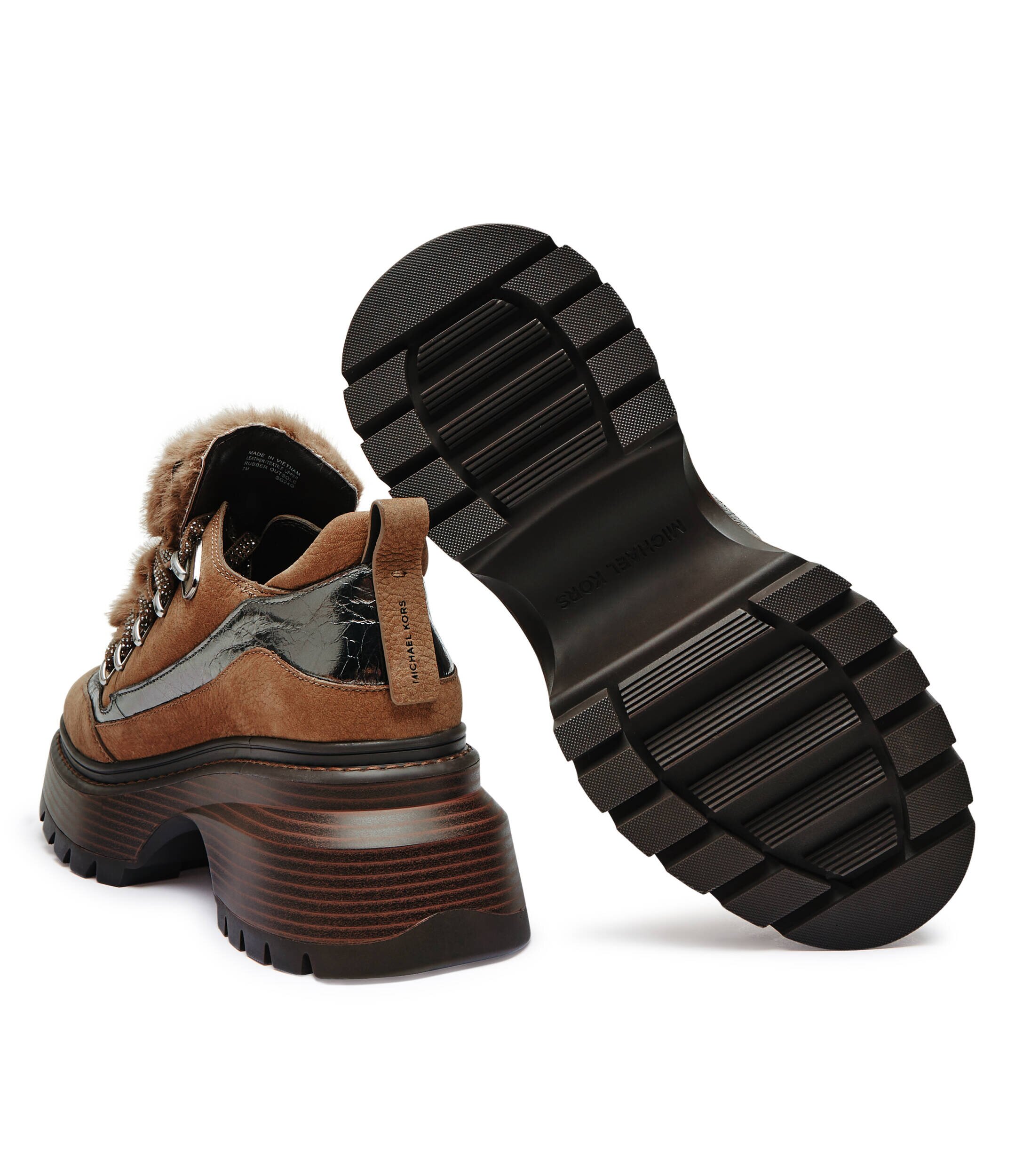 Michael Kors De piele botine cu platformă Shiloh