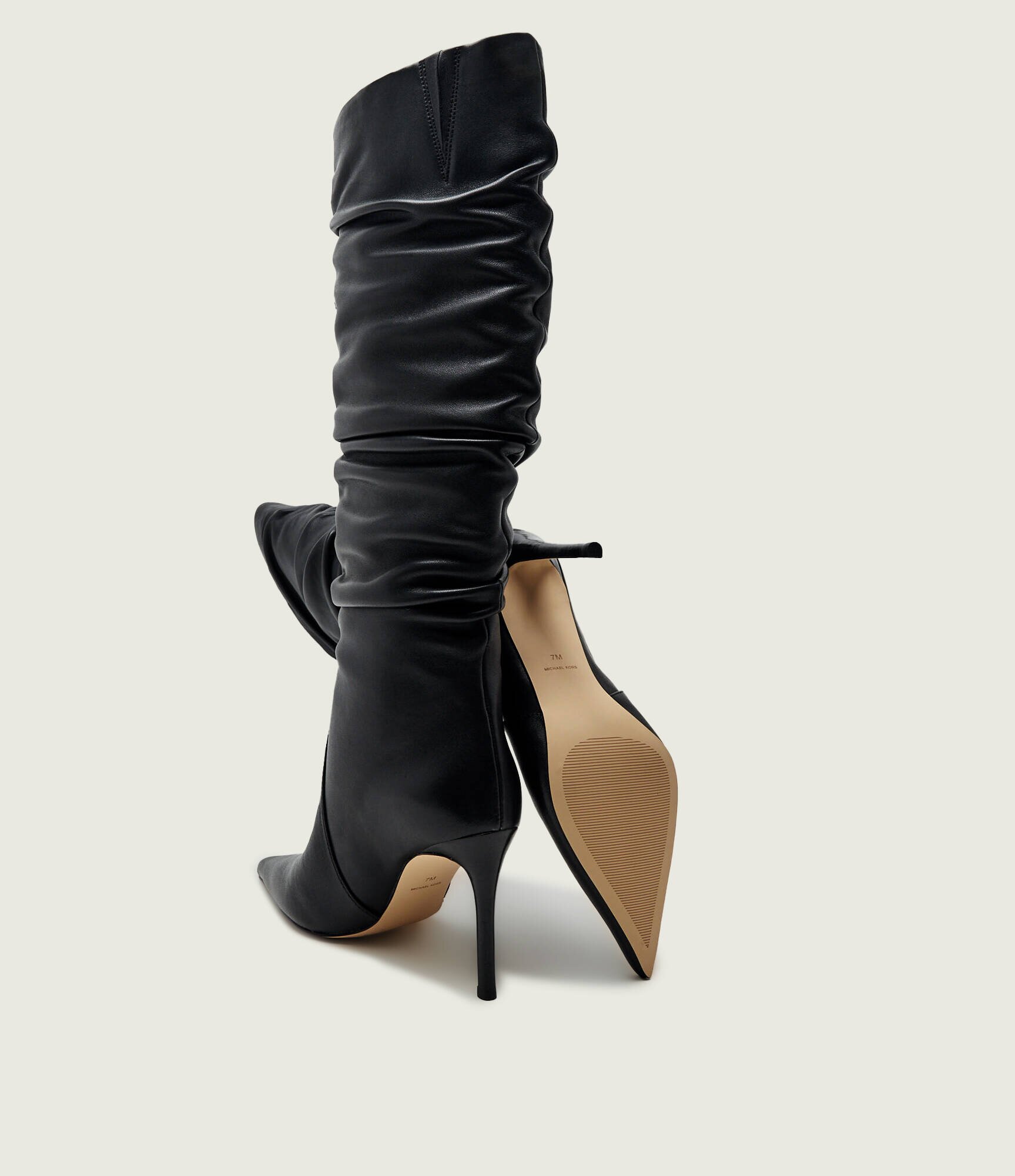 Michael Kors De piele cizme cu toc subțire Dawn Heeled